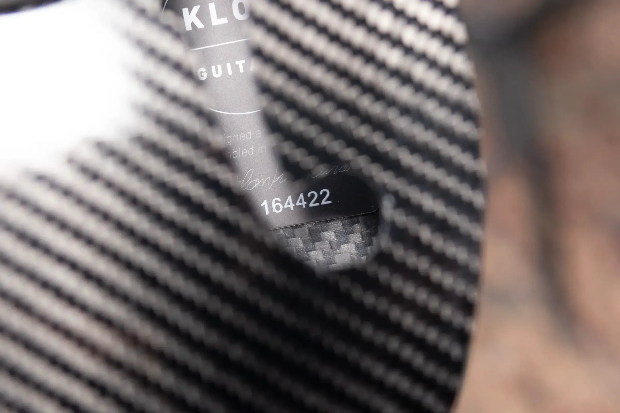 KLOS Full Carbon Deluxe Acoustic/Electric Mandolin - Black Carbon Fiber Twill with Gig Bag