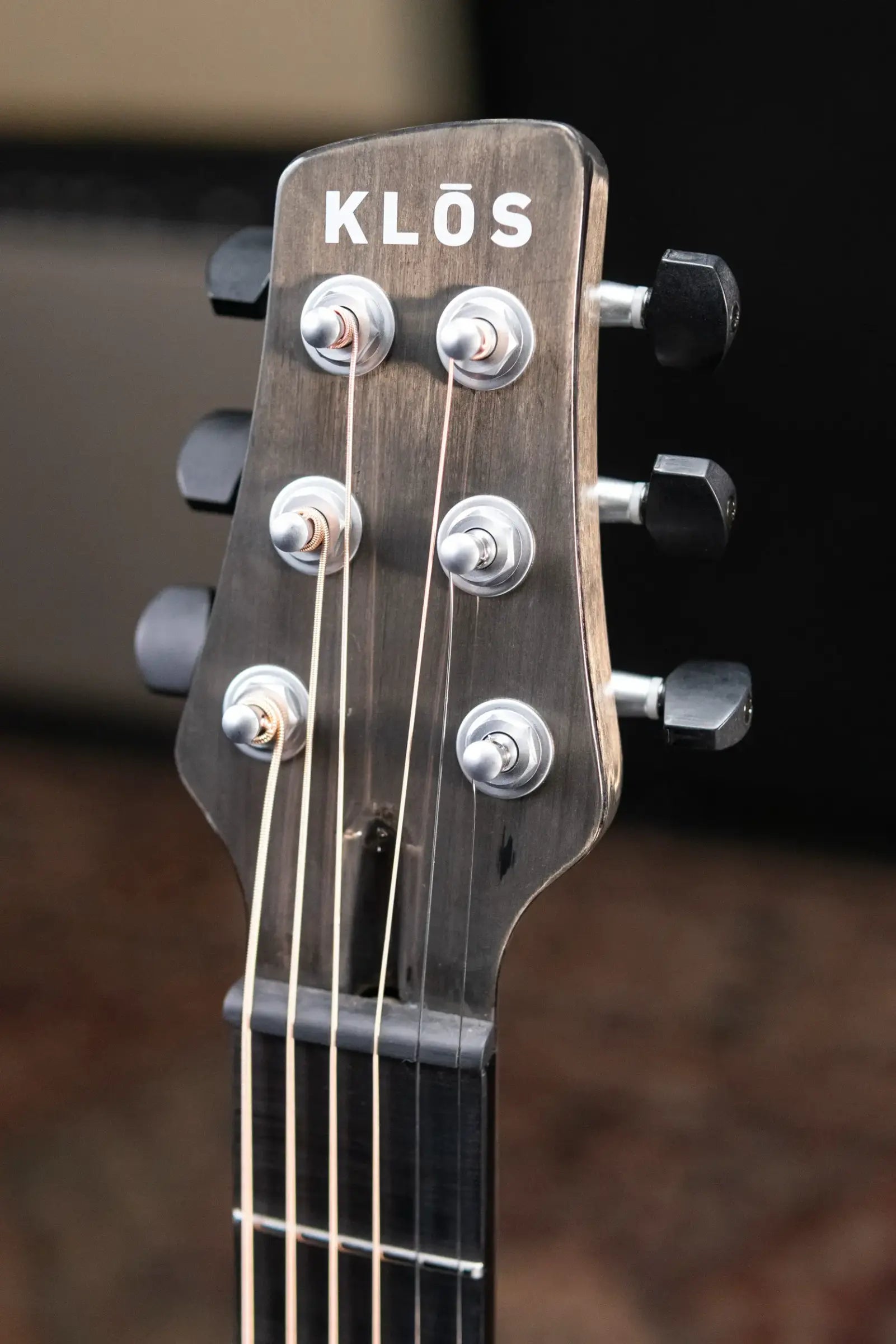 KLOS Full Carbon Deluxe Grand Cutaway LR Baggs Anthem Acoustic/Electric Guitar - Carbon Timber with Gig Bag