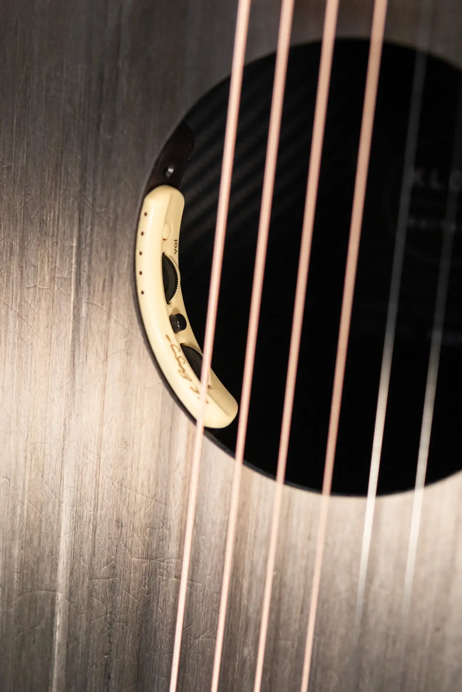 KLOS Full Carbon Deluxe Grand Cutaway LR Baggs Anthem Acoustic/Electric Guitar - Carbon Timber with Gig Bag