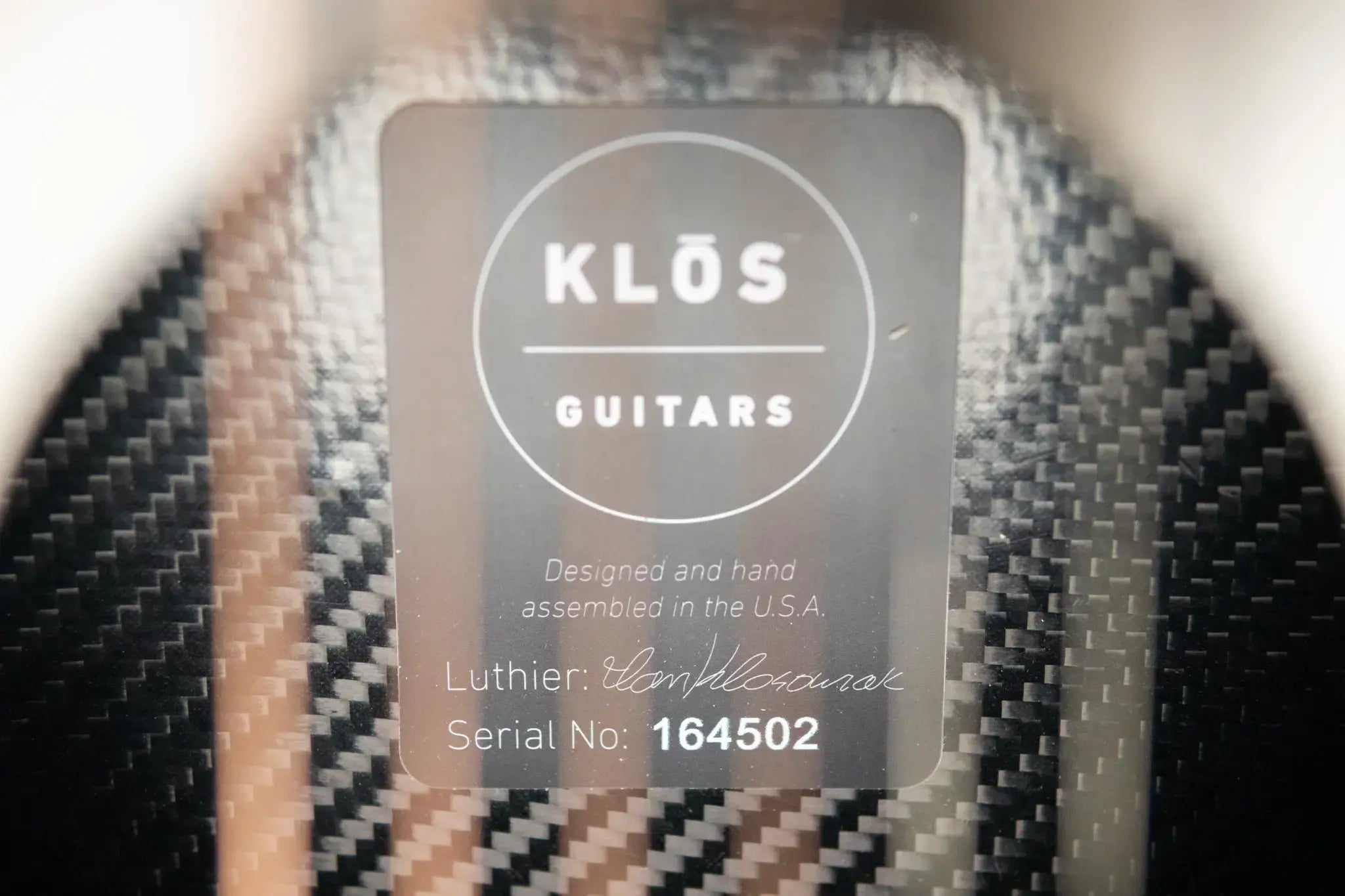 KLOS Full Carbon Deluxe Travel HyVibe Pickup Acoustic/Electric Guitar - Carbon Timber with Gig Bag