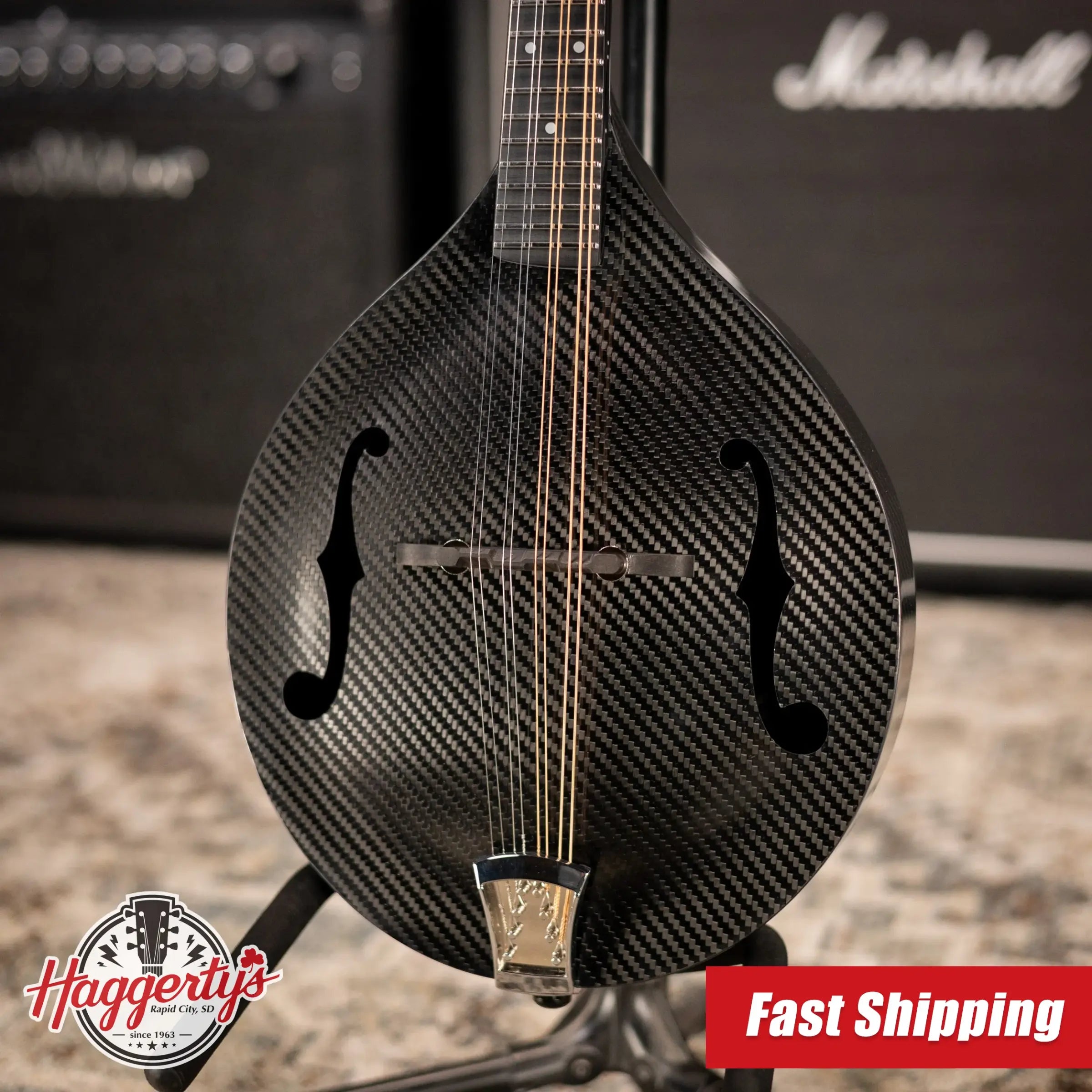 KLOS Full Carbon Left-Hand Mandolin with Gig Bag