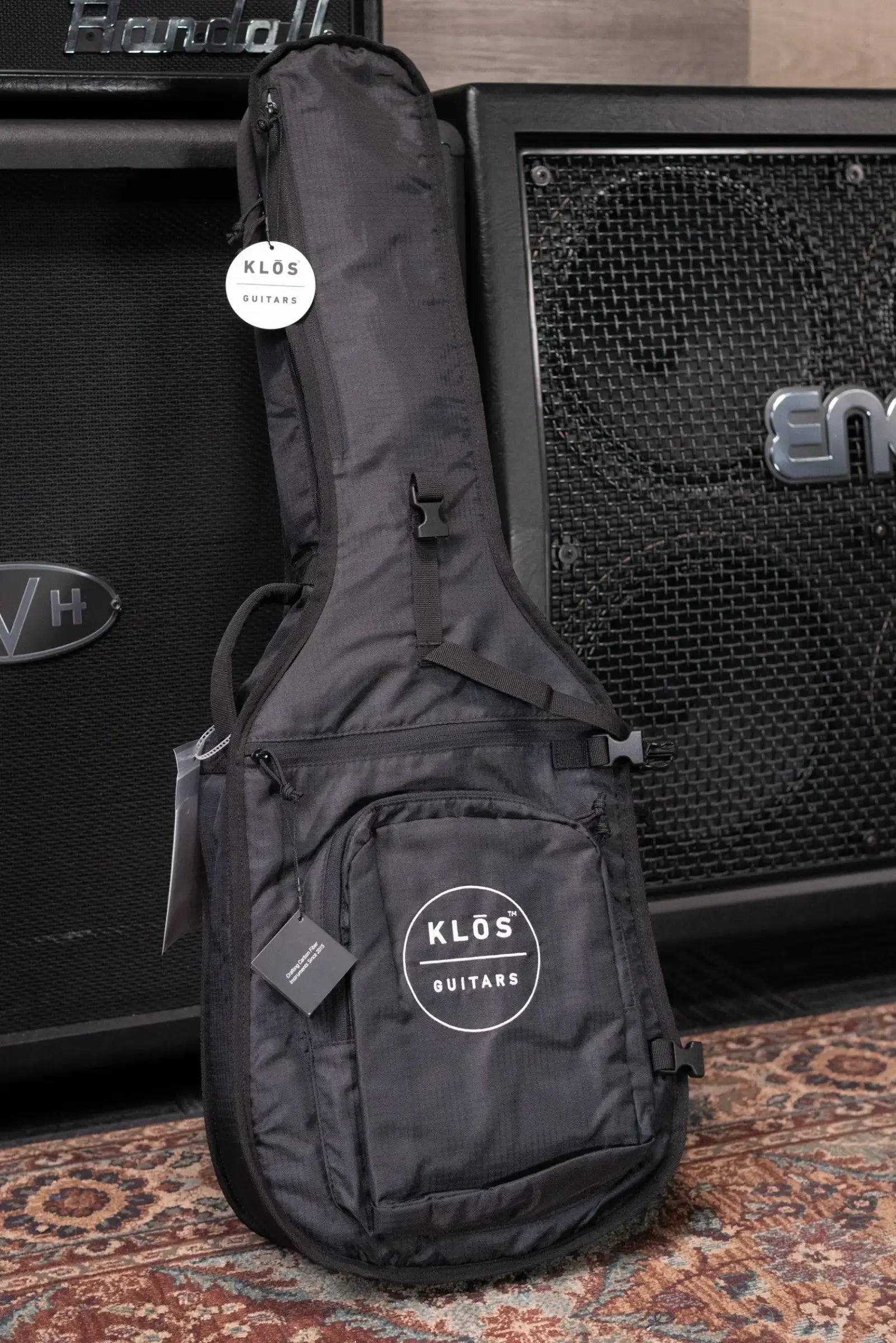 KLOS Full Carbon Travel Guitar DAE Acoustic/Electric - Fishman Presys VT with Gig Bag