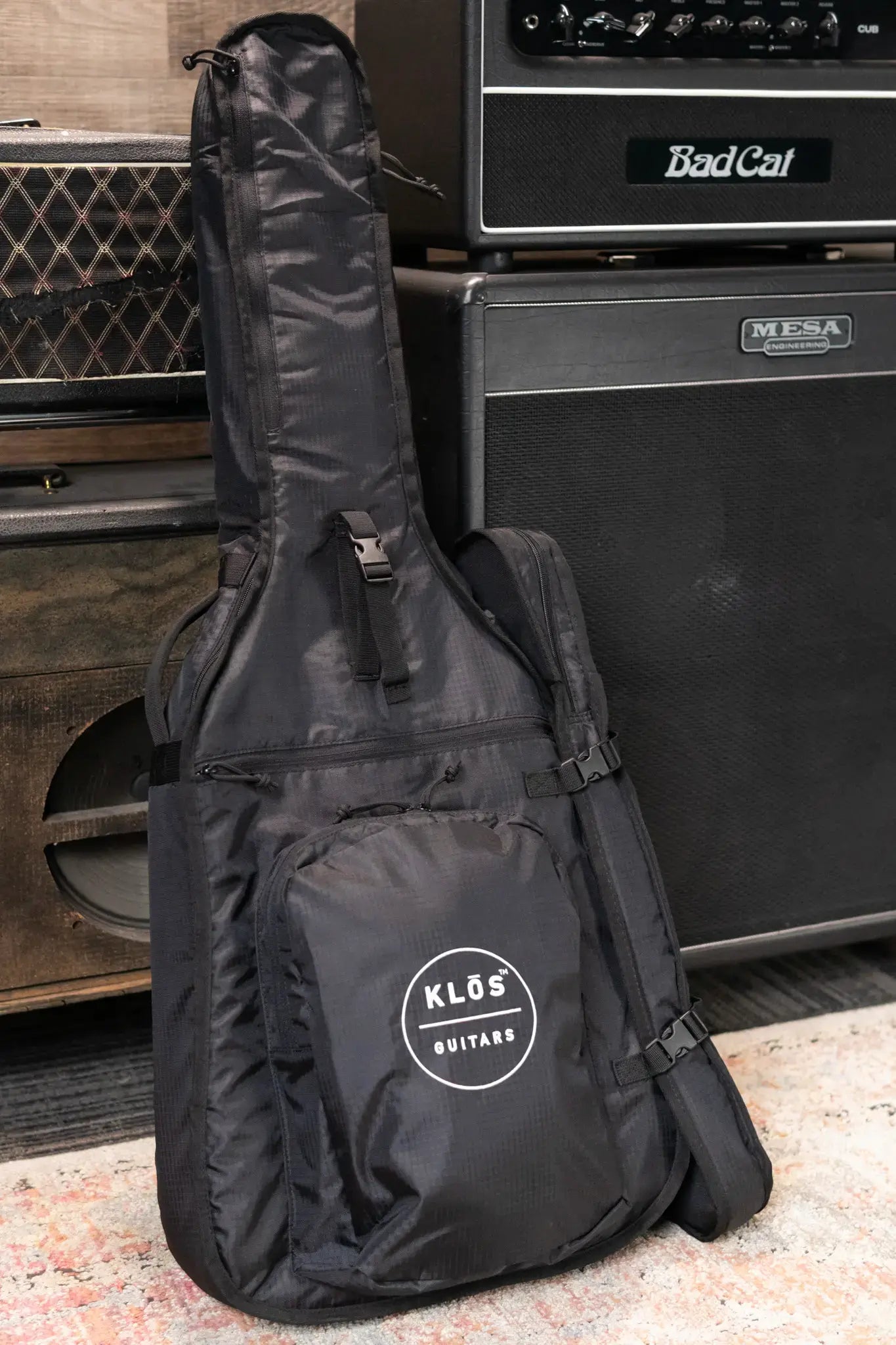 KLOS Vector Custom Series Mahogany Electric Guitar - Gold with Gig Bag