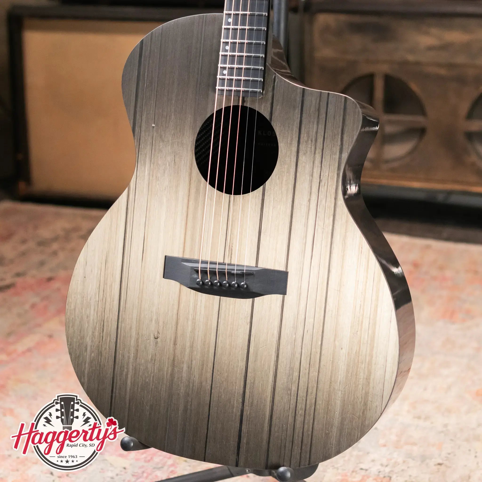 Klos Carbon Timber Grand Cutaway Acoustic Guitar with Gig Bag