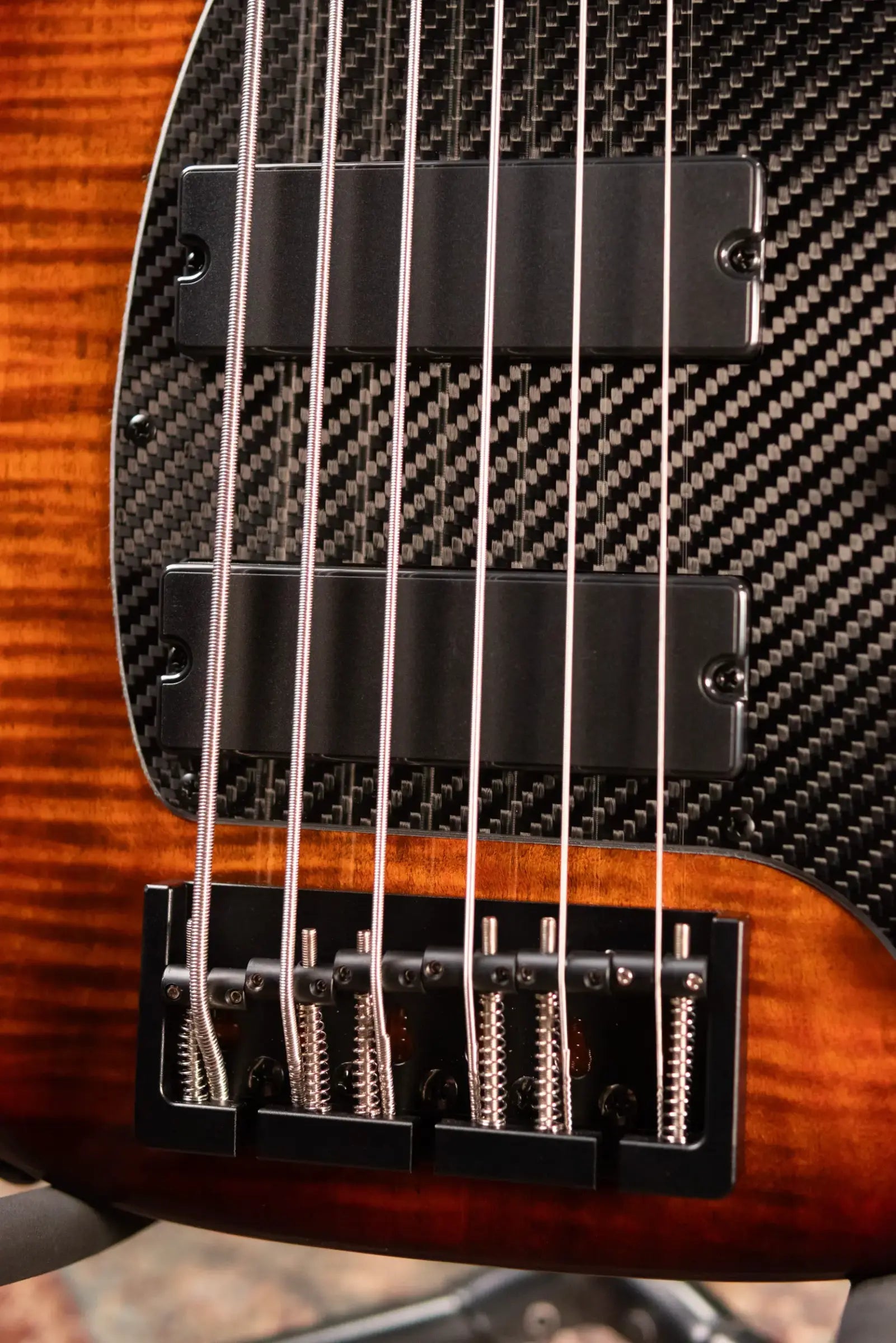 Klos Custom Series Apollo VI Passive Bass - Flame Sunburst with Gig Bag