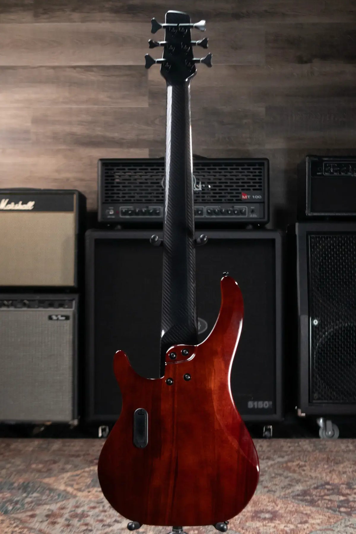 KLOS Apollo VI Custom Active Bass - Red with Gig Bag