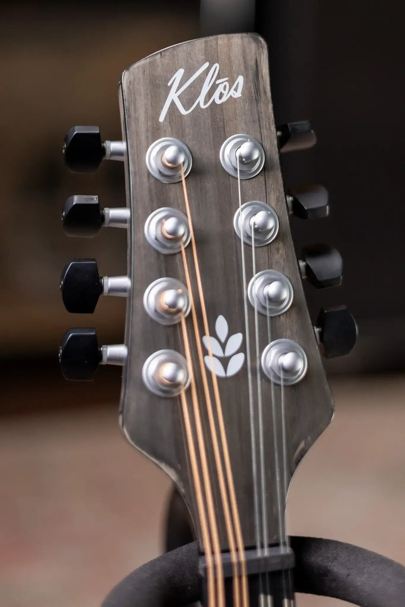 Klos Full Carbon Deluxe Acoustic/Electric Mandolin - Carbon Timber with Gig Bag