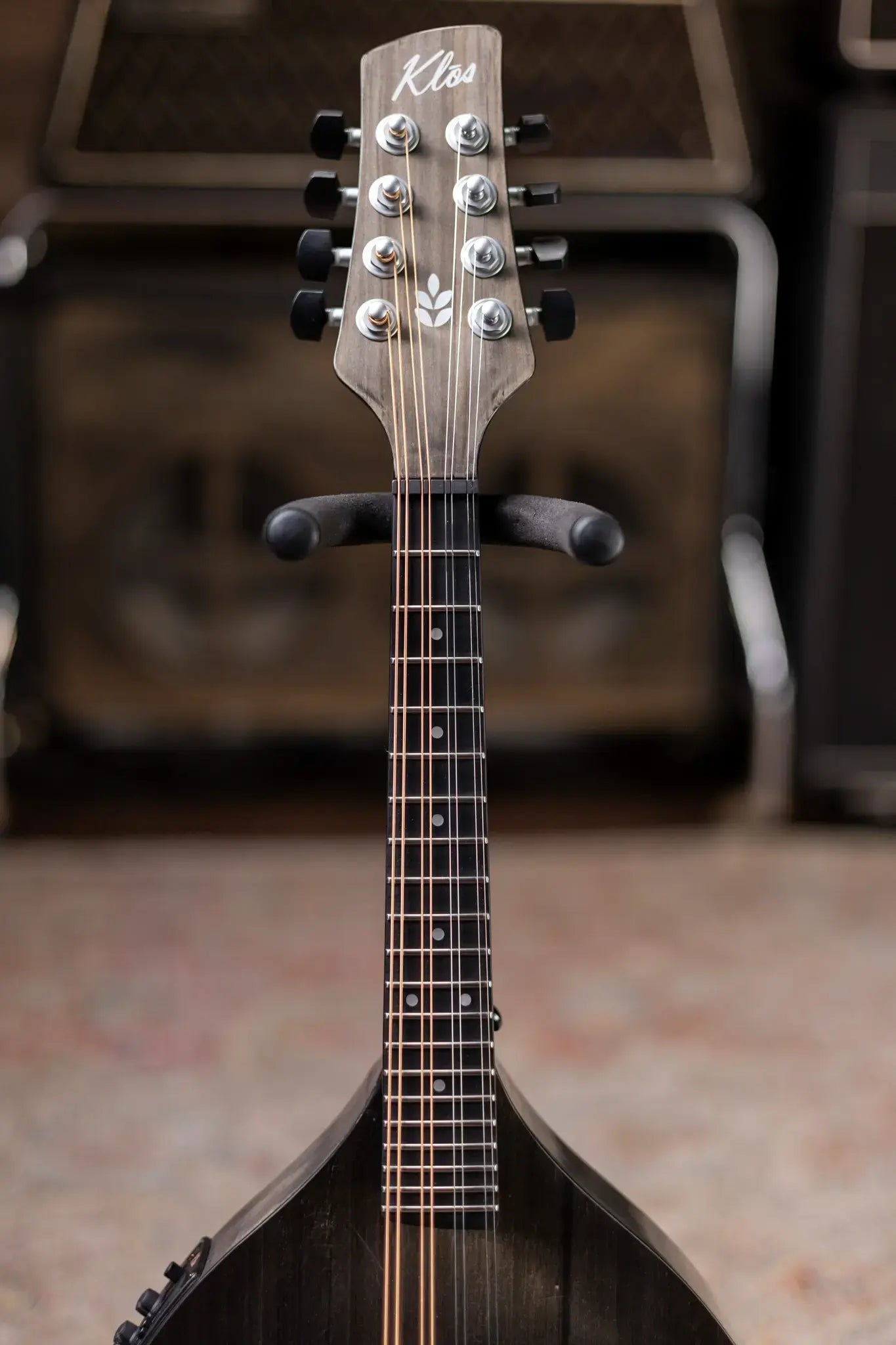 Klos Full Carbon Deluxe Acoustic/Electric Mandolin - Carbon Timber with Gig Bag