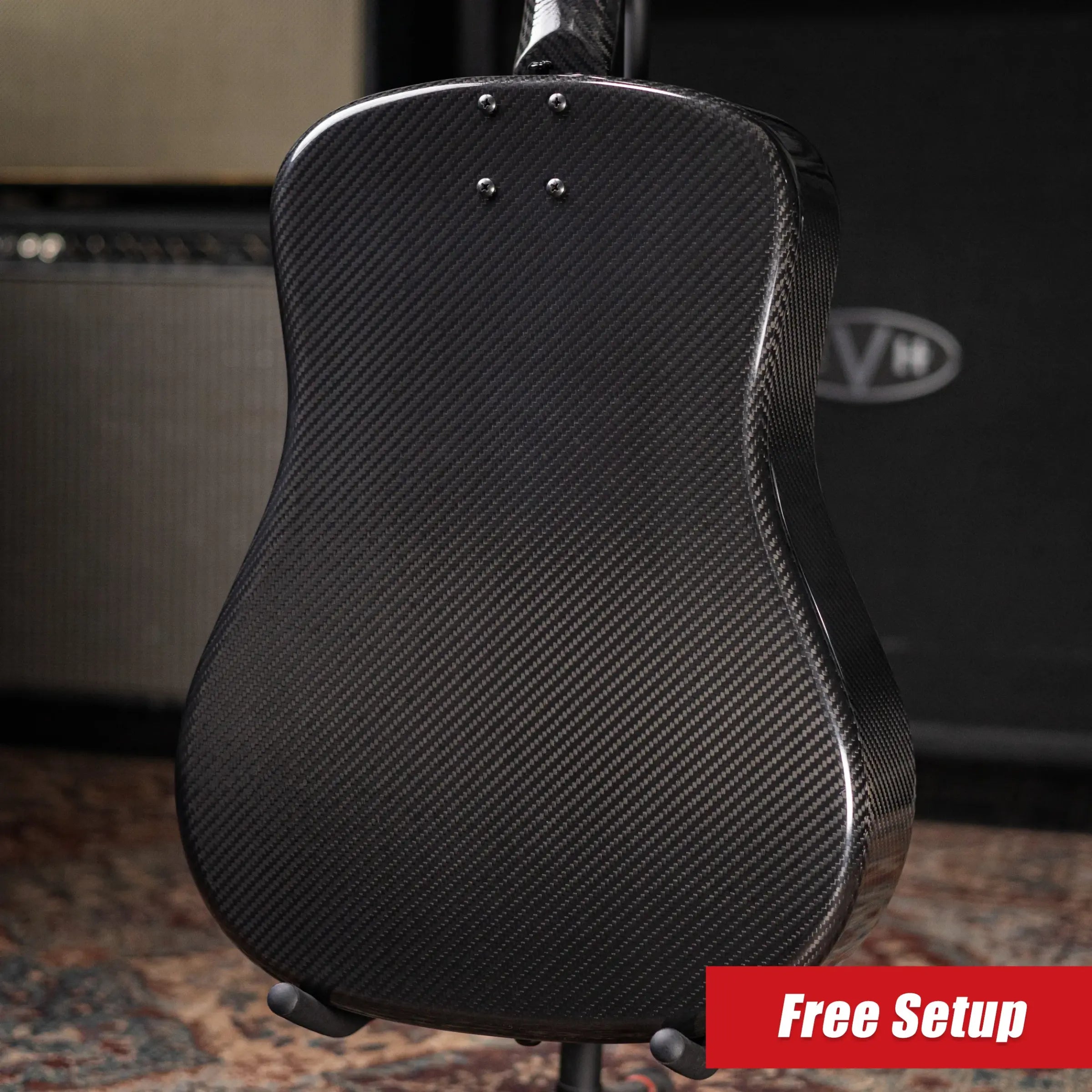 Klos Full Carbon Left-Hand Dreadnought Acoustic Guitar with Gig Bag