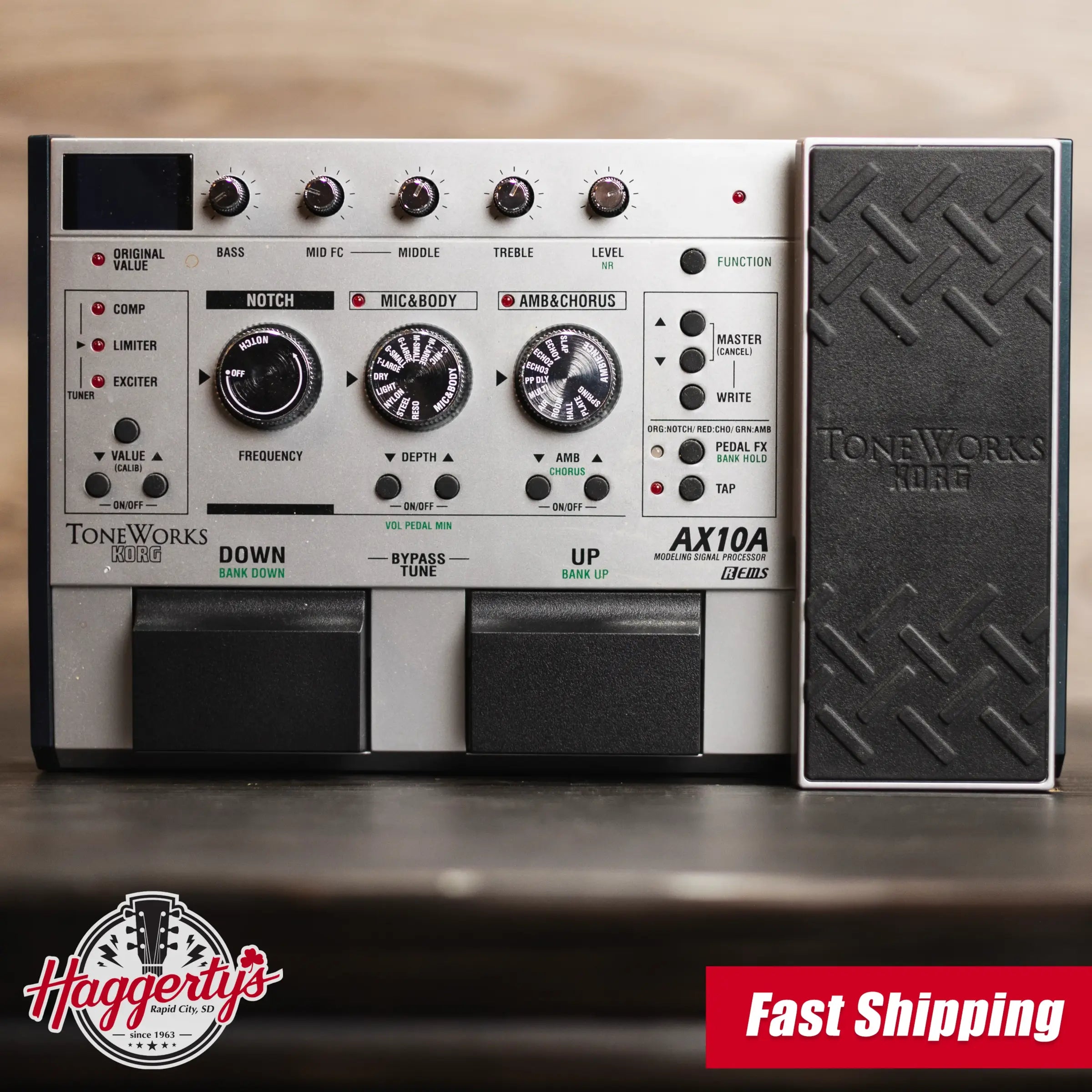 Korg ToneWorks AX10A Modeling Signal Processor Effects Pedal for Acoustic/Electric Guitars - Used
