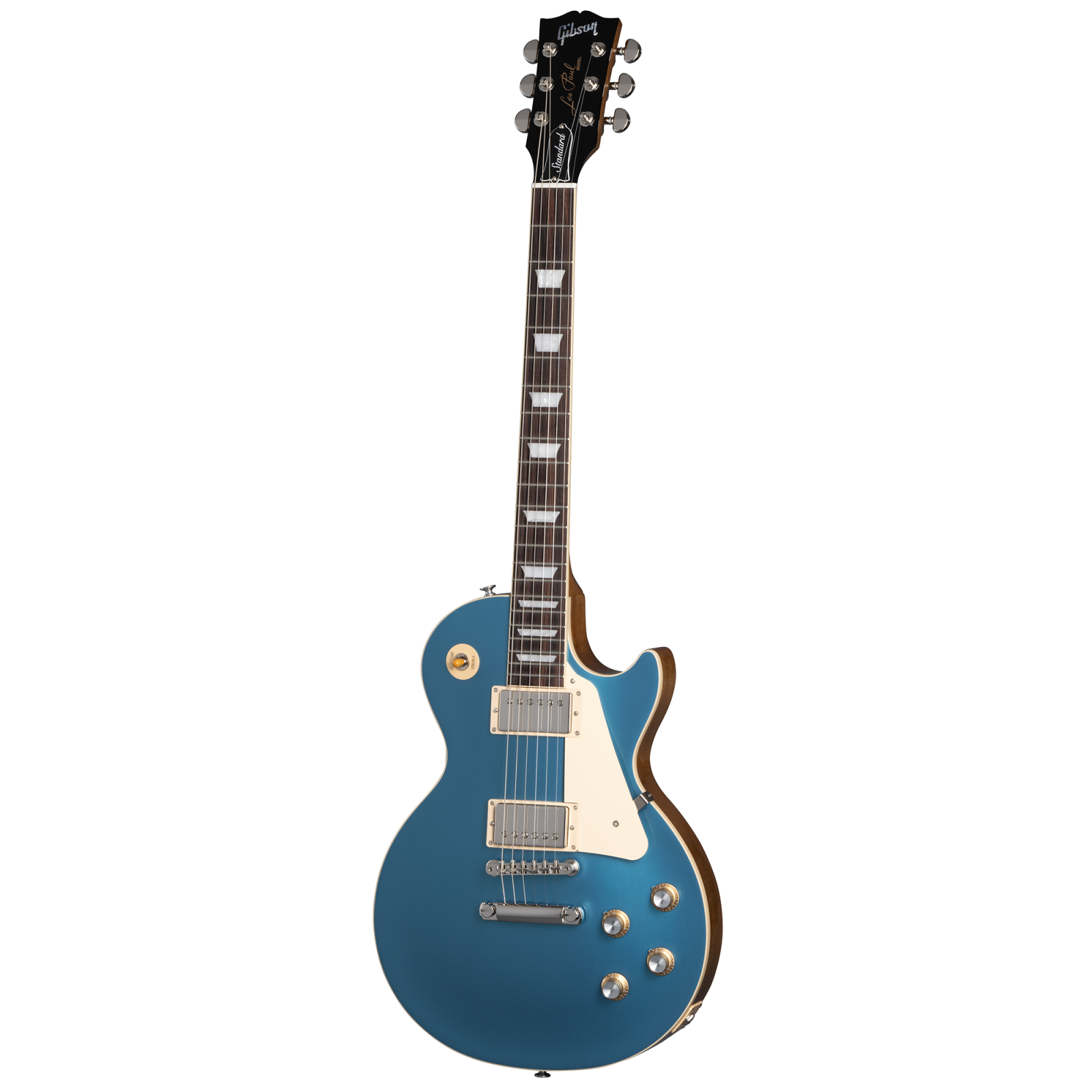 Gibson Les Paul Standard 60s Plain Top Electric Guitar - Pelham Blue Top with Hardshell Case