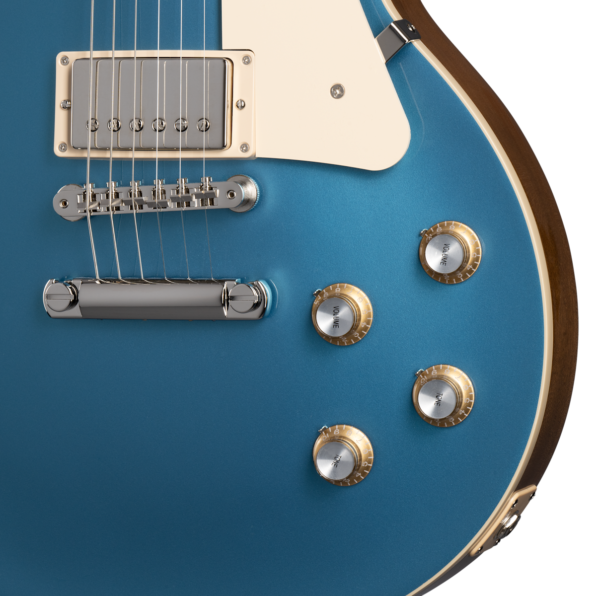 Gibson Les Paul Standard 60s Plain Top Electric Guitar - Pelham Blue Top with Hardshell Case