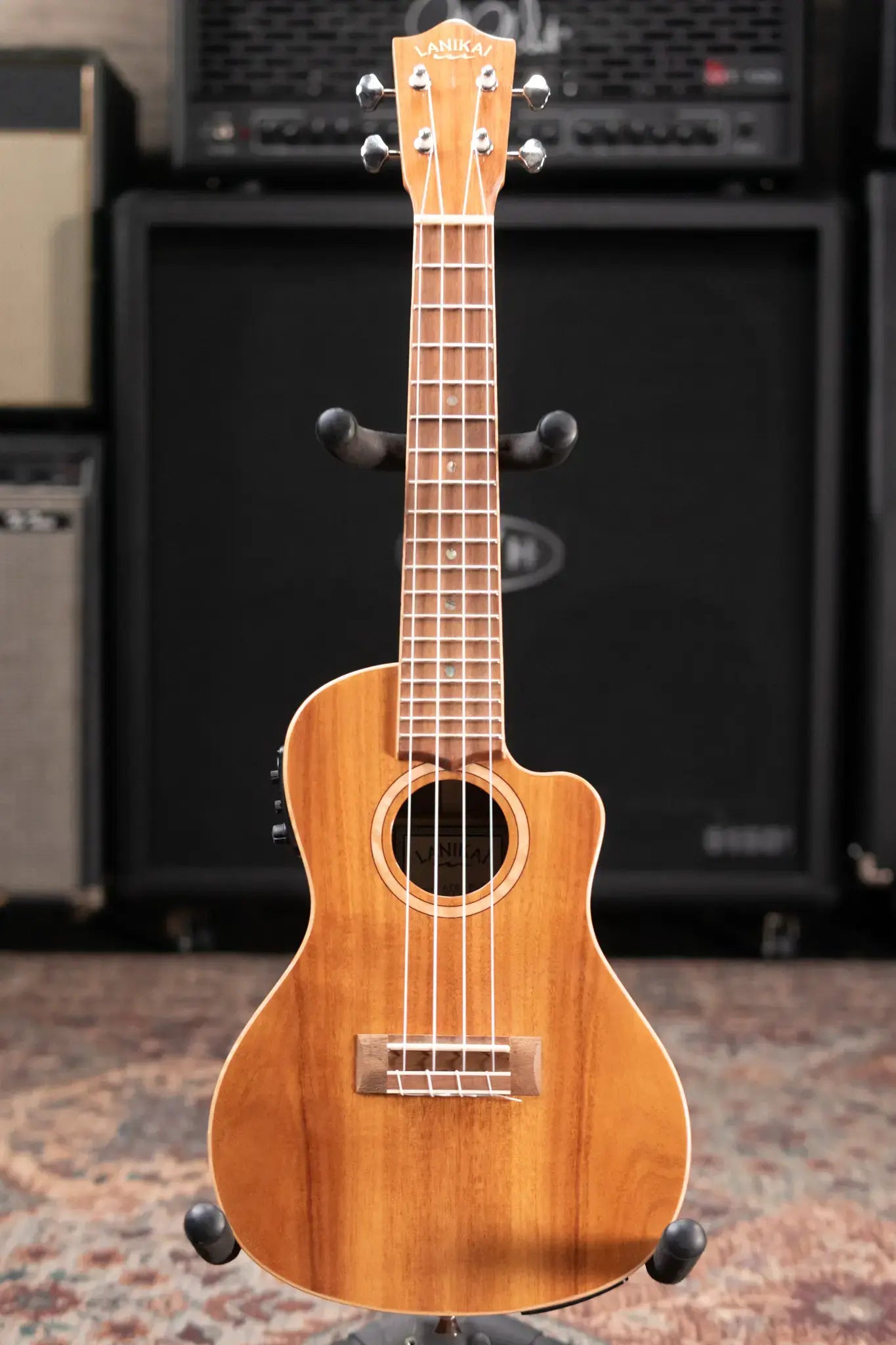 Lanikai ACS-CEC Concert Ukulele Acacia Acoustic/Electric with Hardshell Case - Used
