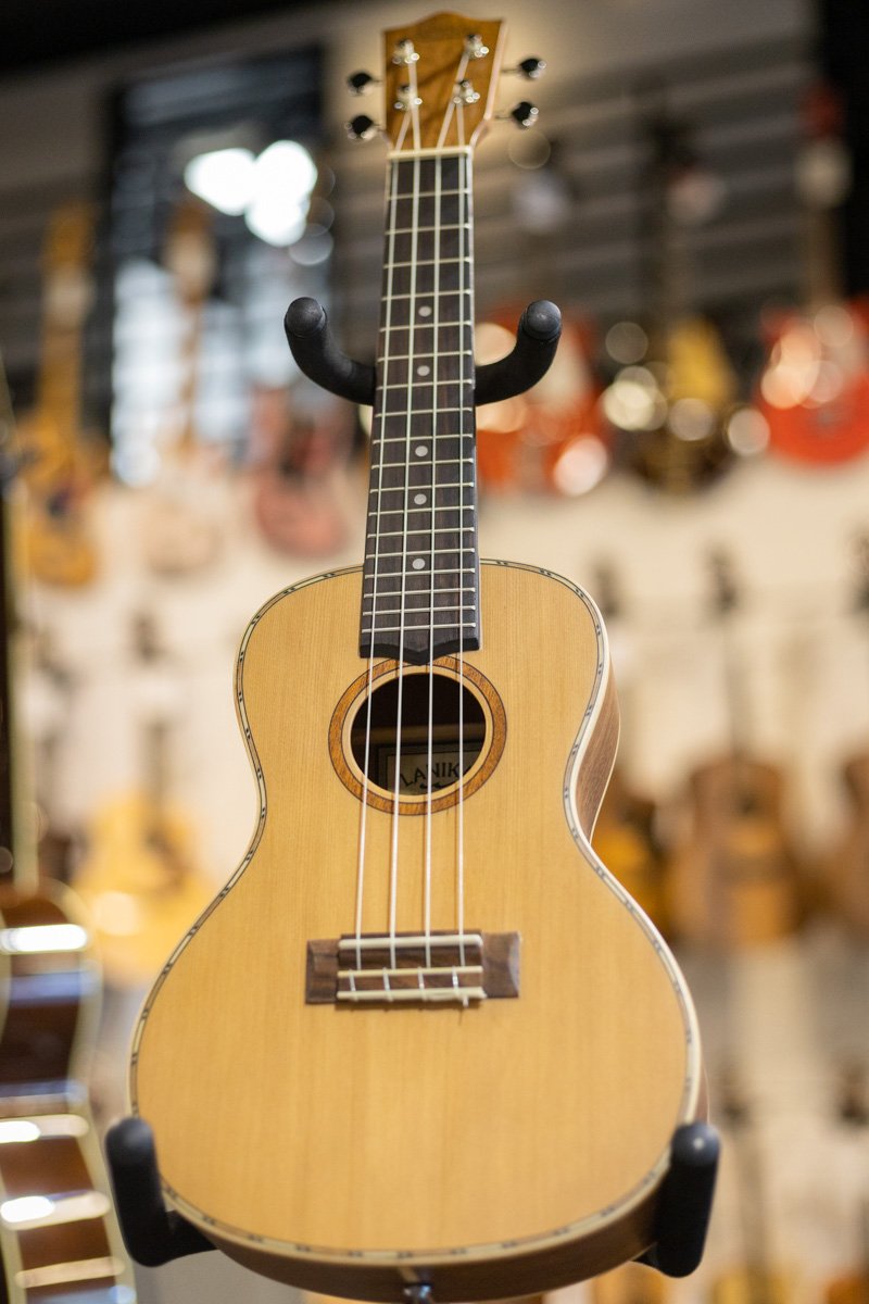 Lanikai CDST C Cedar Solid Top Concert Ukulele haggertys 02