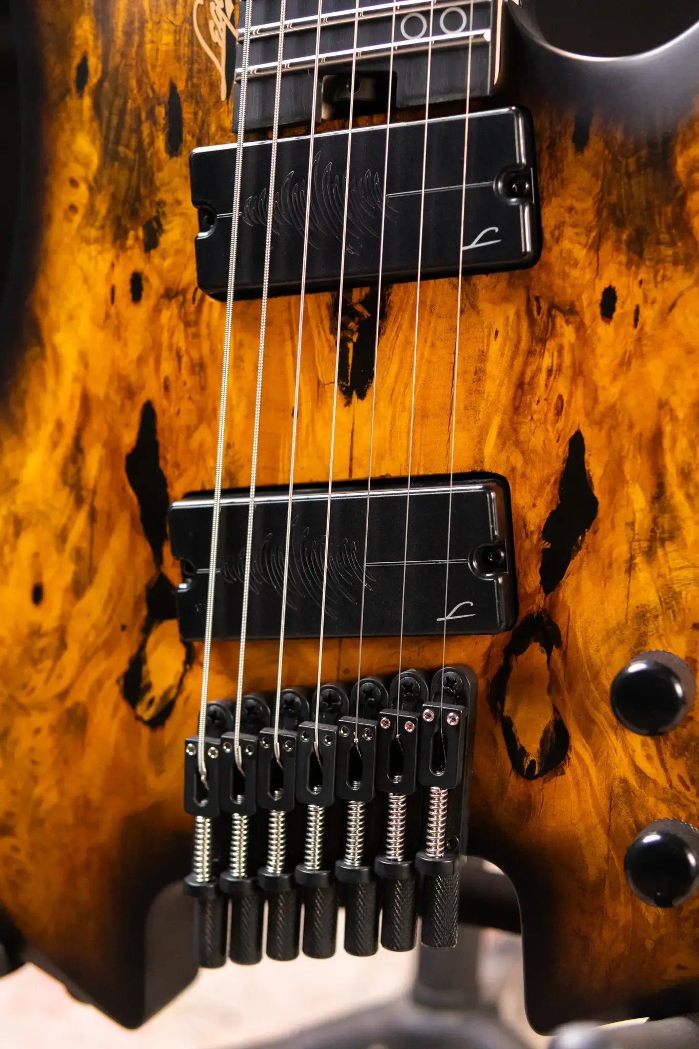 Legator G7FSS-DV Ghost 7-String Multi-Scale Headless Electric Guitar - Death Valley with Gig Bag