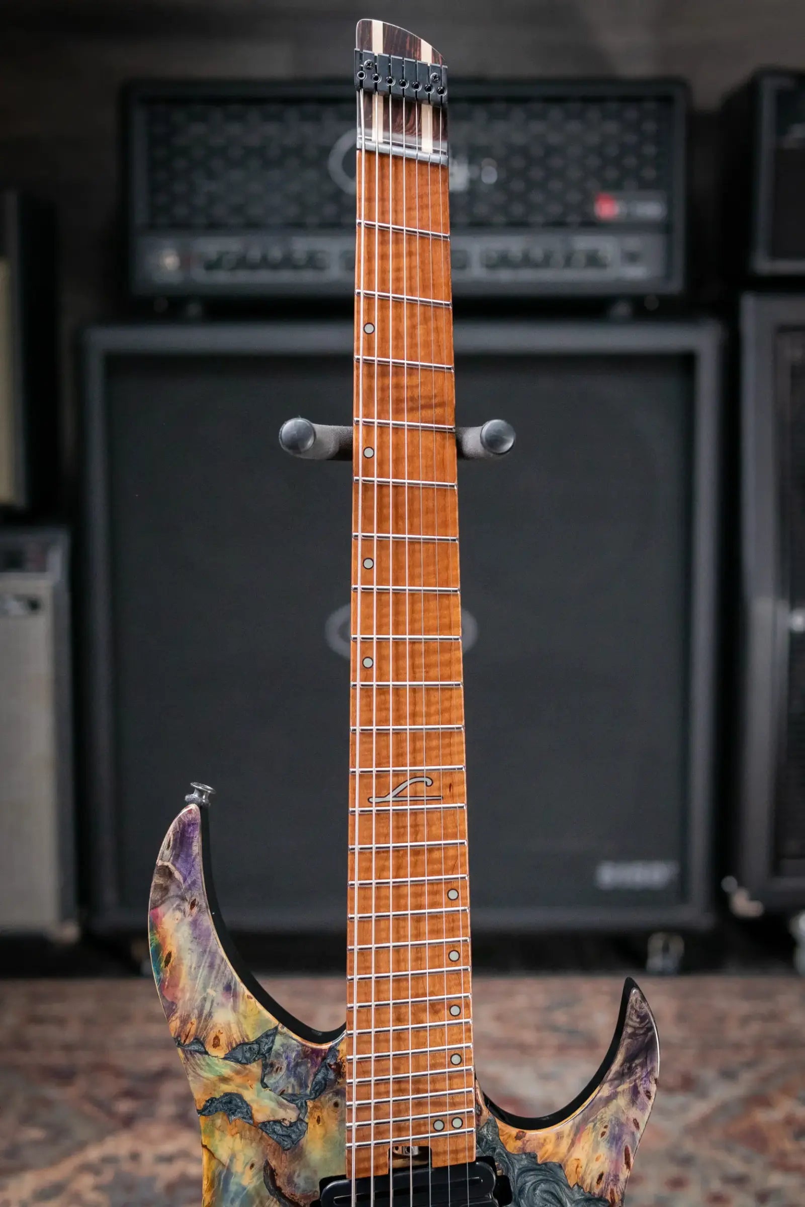 Legator GX7F-CL Ghost 7-String Multi-Scale Headless Electric Guitar - Coral with Gig Bag