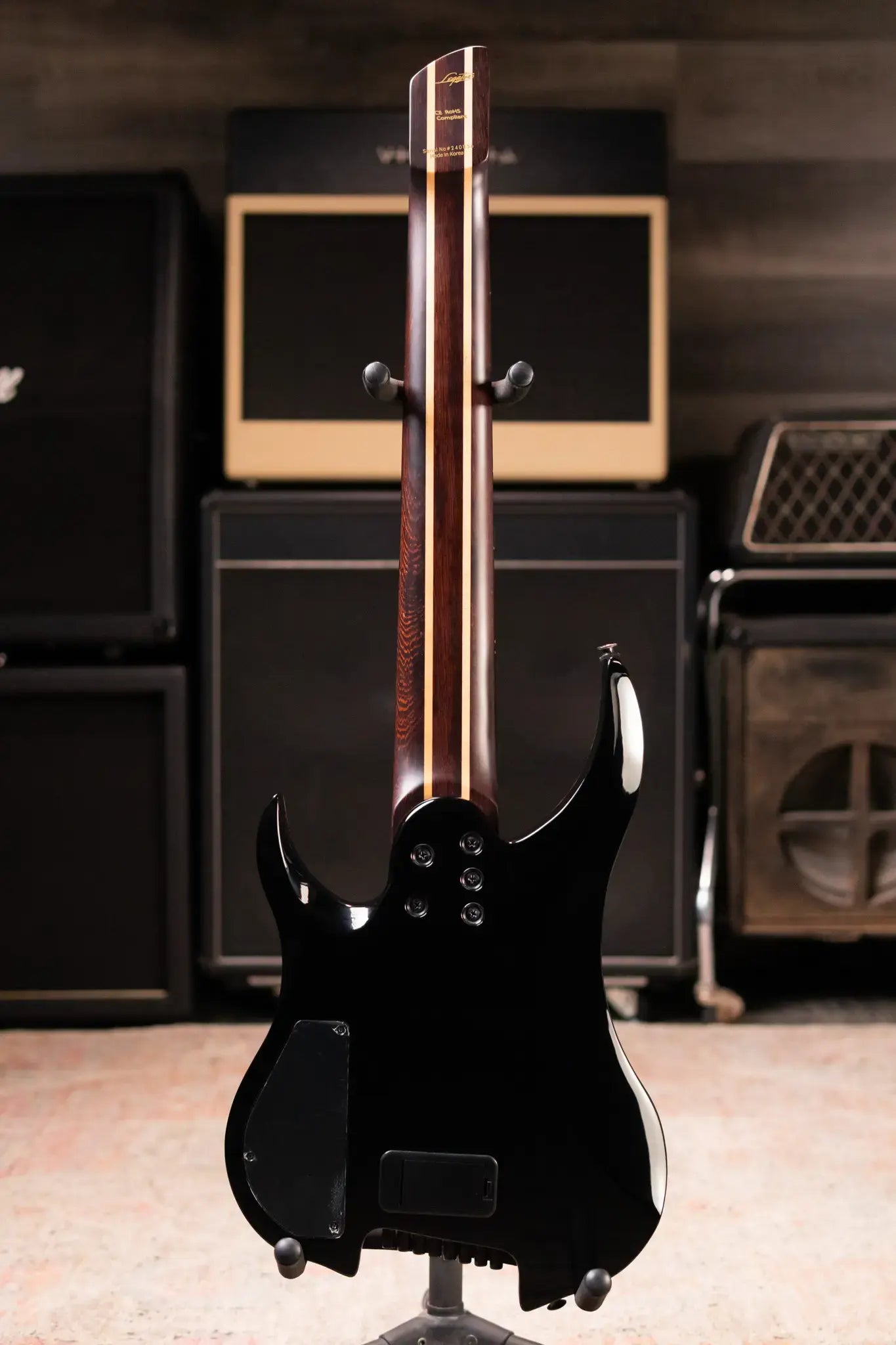 Legator GX8F-CB Ghost 8-String Multi-Scale Headless Electric Guitar - Caribbean with Gig Bag