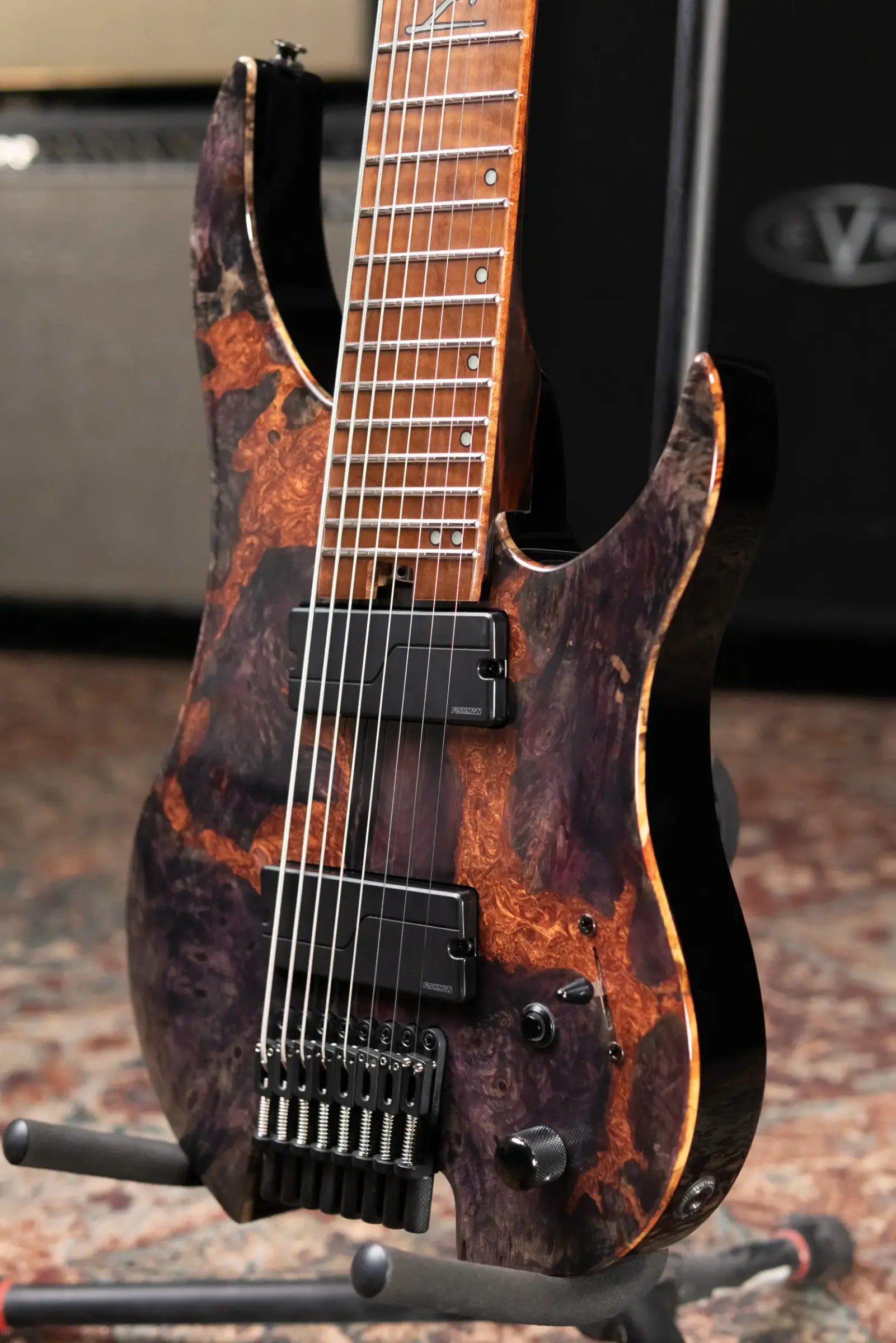 Legator GX8F-MG 8-String Multi-Scale Headless Electric Guitar - Magma with Gig Bag