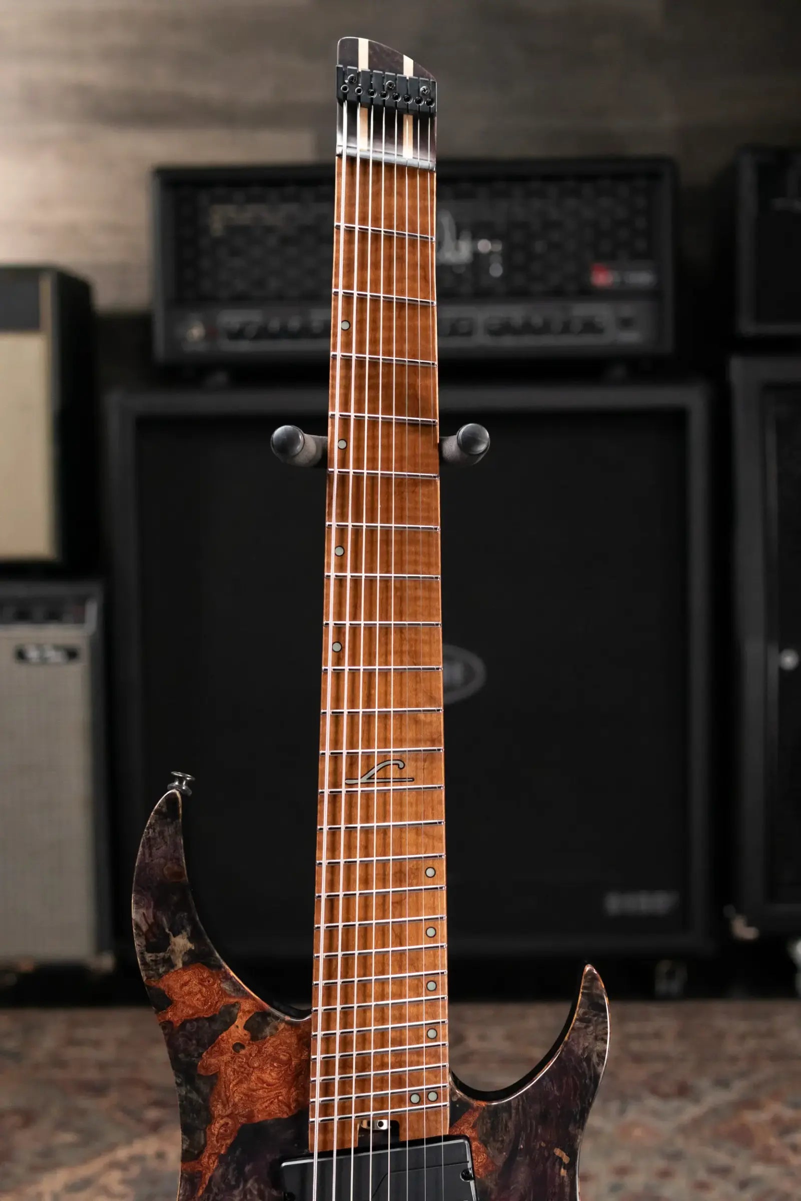 Legator GX8F-MG 8-String Multi-Scale Headless Electric Guitar - Magma with Gig Bag
