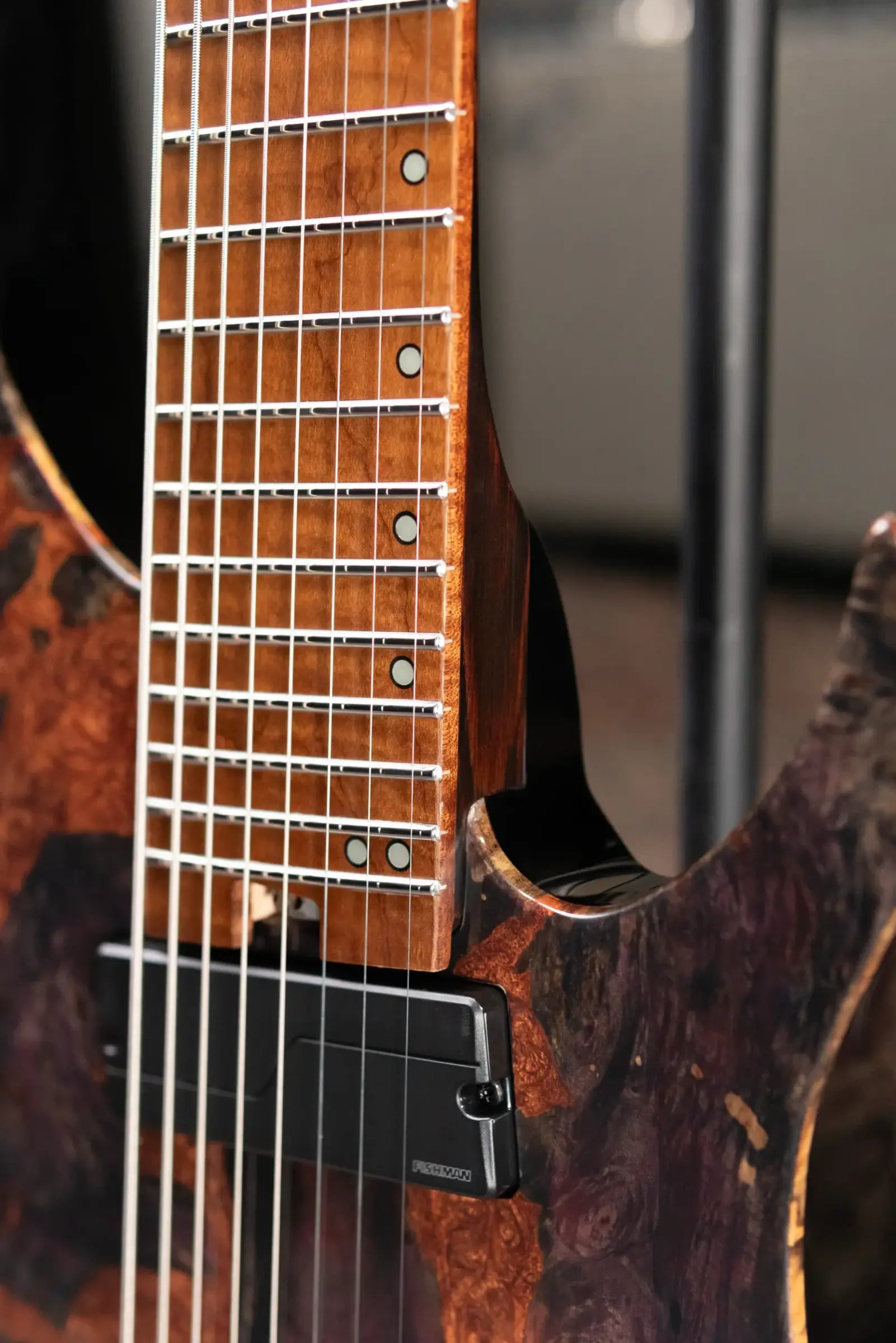 Legator GX8F-MG 8-String Multi-Scale Headless Electric Guitar - Magma with Gig Bag