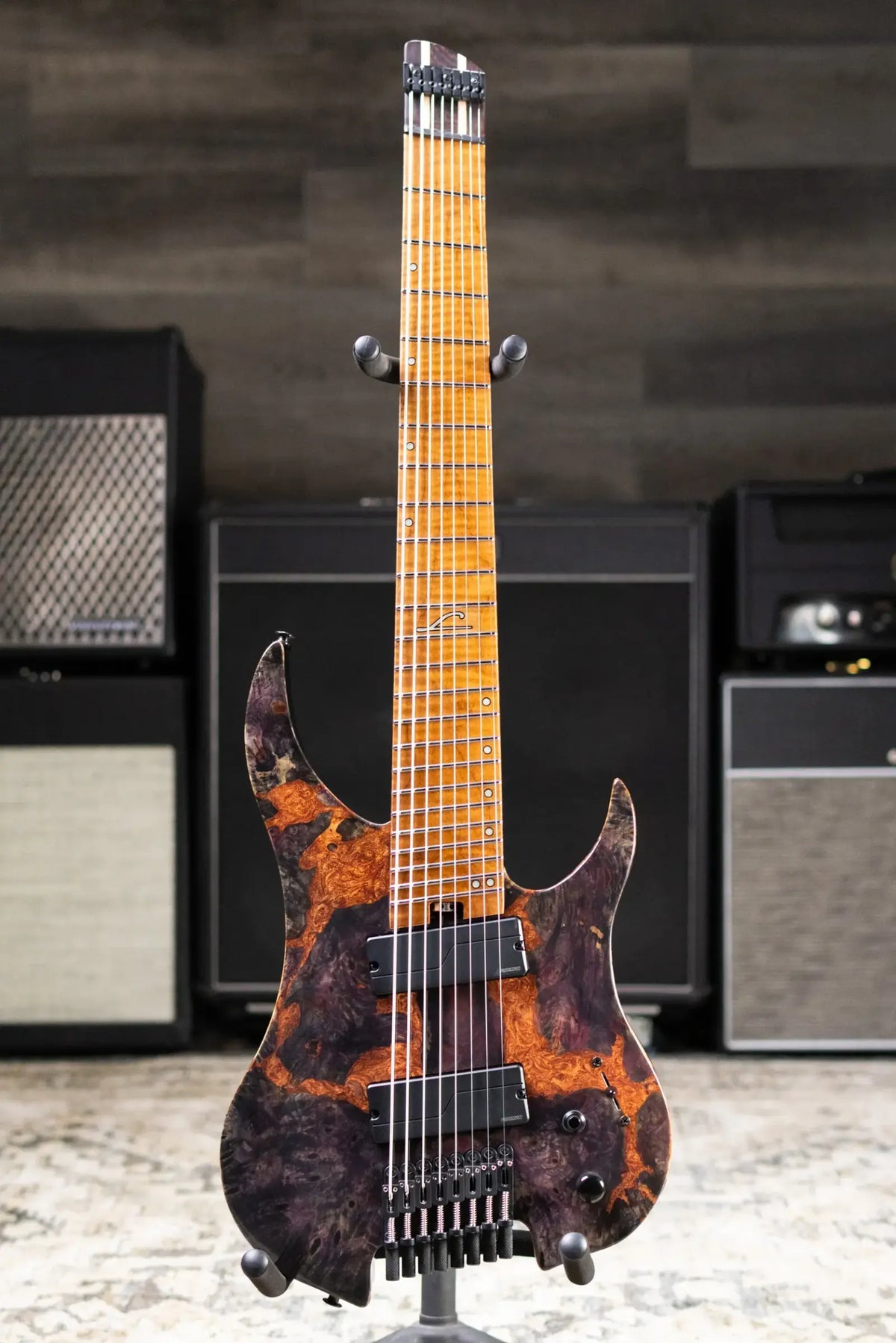 Legator GX8F-MG 8-String Multi-Scale Headless Electric Guitar - Magma with Gig Bag - Floor Model