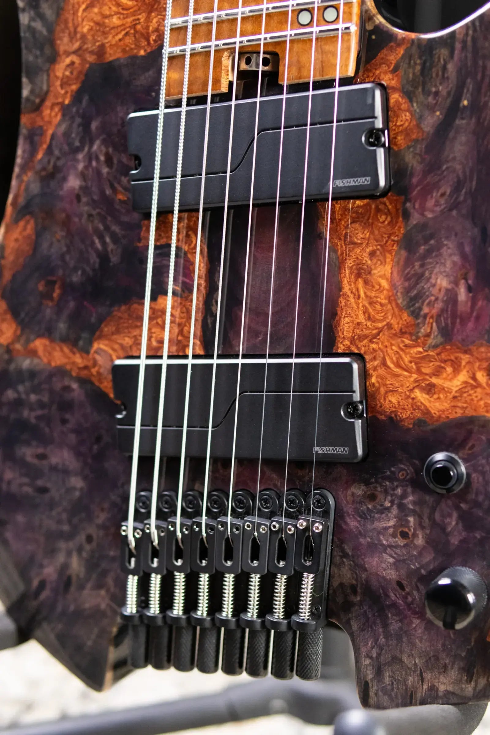 Legator GX8F-MG 8-String Multi-Scale Headless Electric Guitar - Magma with Gig Bag - Floor Model