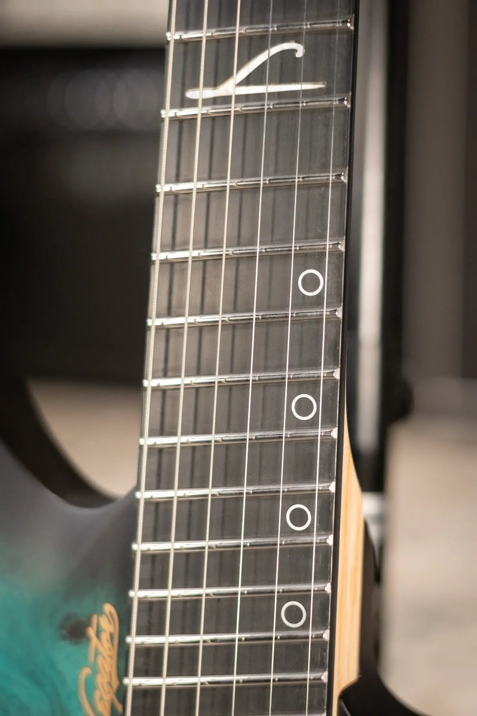 Legator Ghost G6FSS-DS Super Shred 6-String Multi-Scale Electric Guitar - Dark Sapphire with Gig Bag