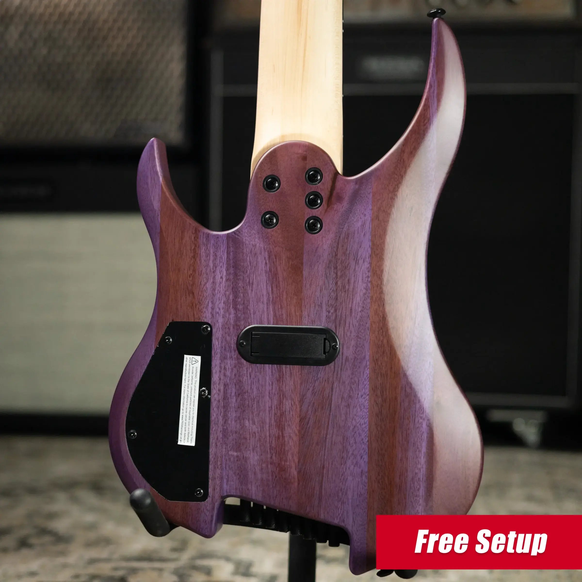 Legator Ghost G8FSS-PR Multi Scale 8-String Electric Guitar - Purple Flame