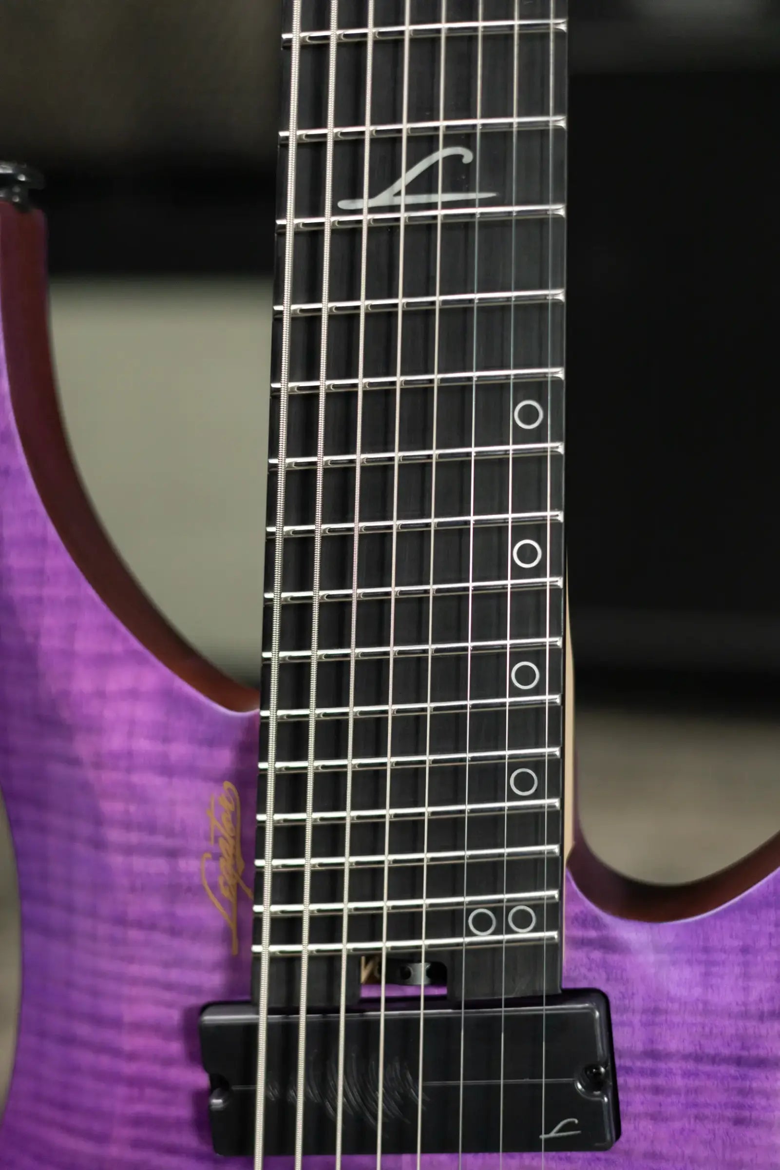 Legator Ghost G8FSS-PR Multi Scale 8-String Electric Guitar - Purple Flame