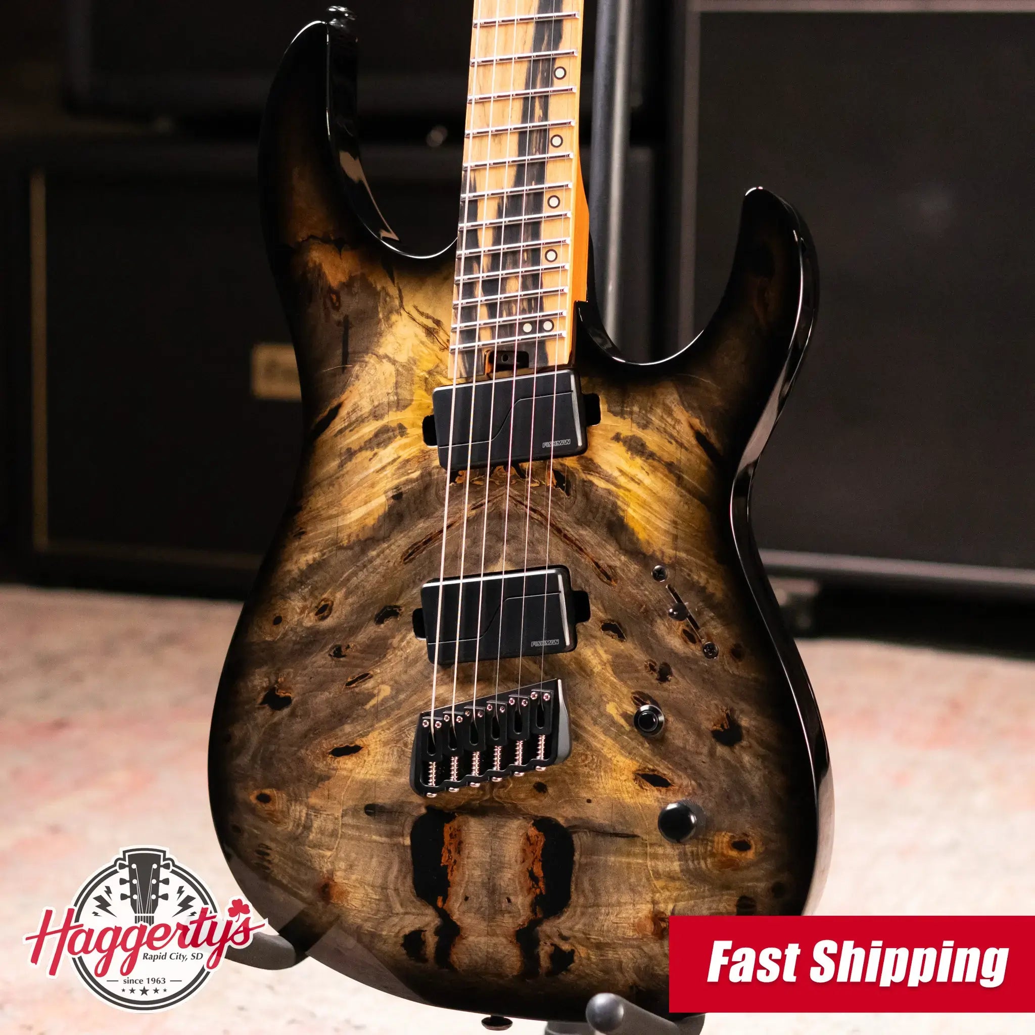 Legator N6FOD-JB Ninja Overdrive Multi-Scale Electric Guitar - Jupiter Burst with Gig Bag