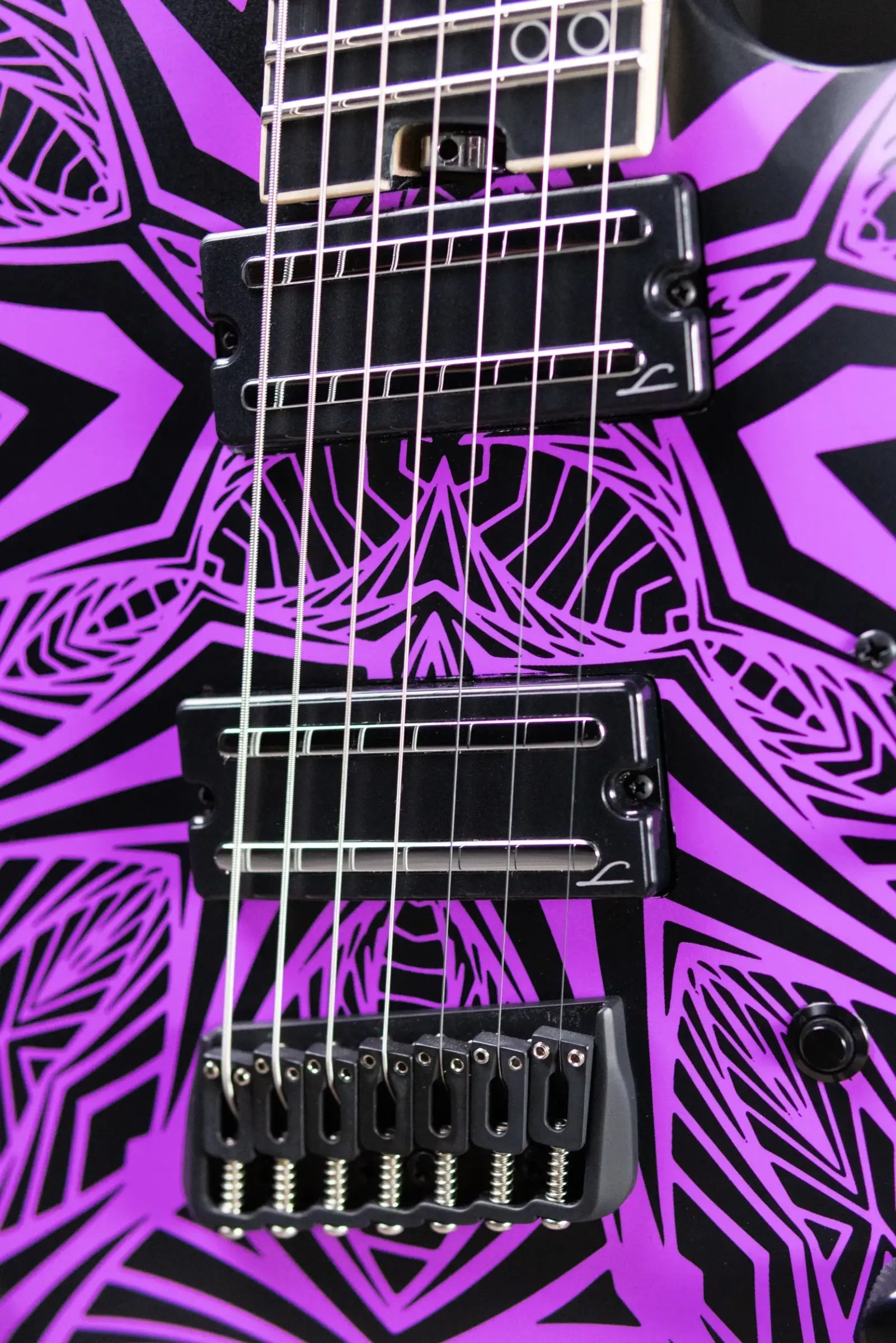 Legator N7F-INK Ninja Bolt-On 7-String Multi-Scale Electric Guitar - Satin Ilya Purple with Gig Bag