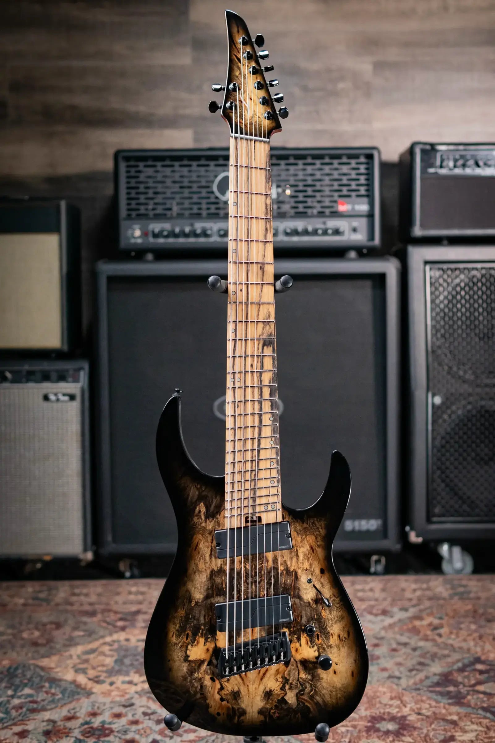 Legator N8FOD-JB 8-String Multi-Scale Electric Guitar - Jupiter Burst with Gig Bag