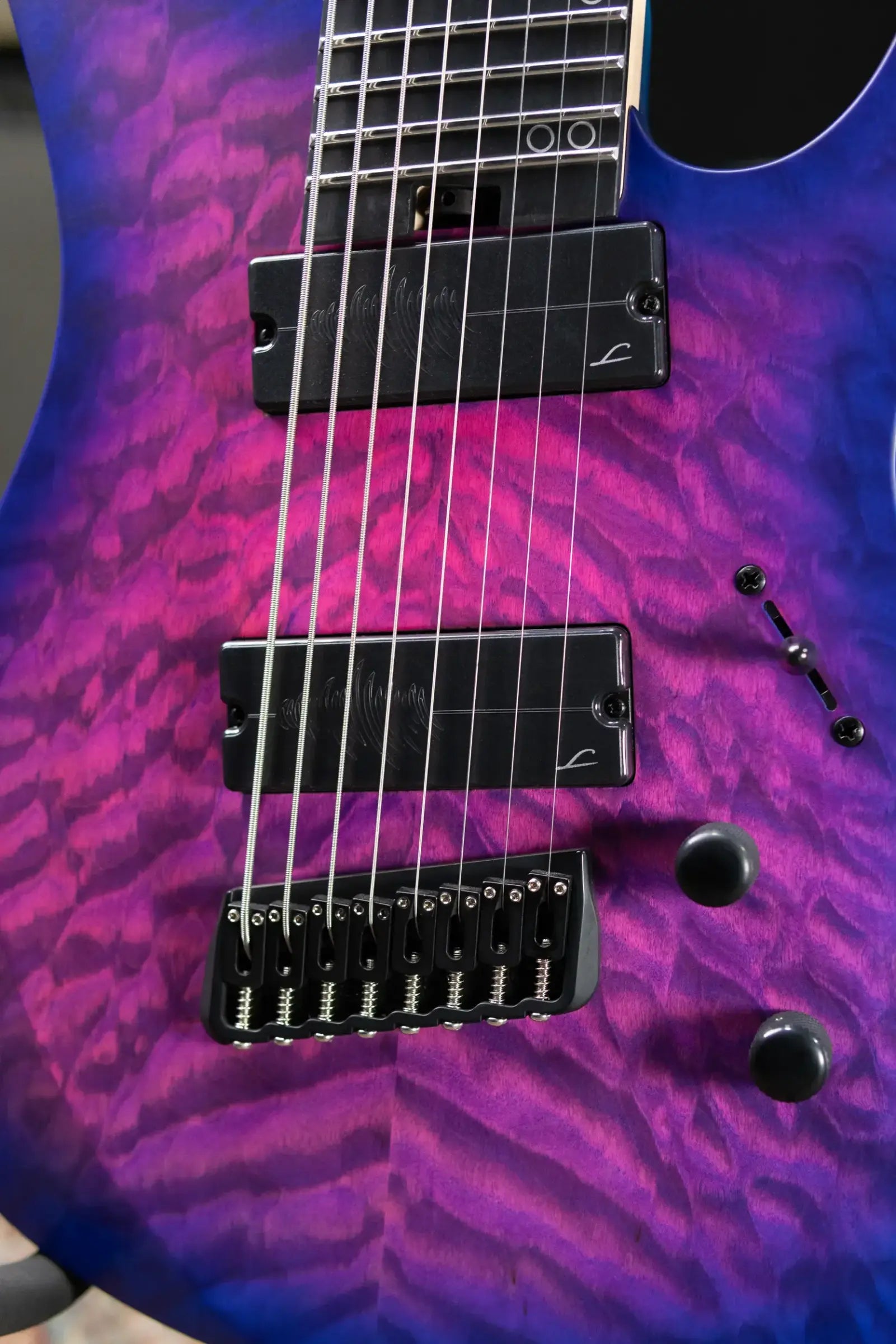 Legator N8FSS-HB 8-String Multi-Scale Electric Guitar - Hyper Nova Blue with Gig Bag