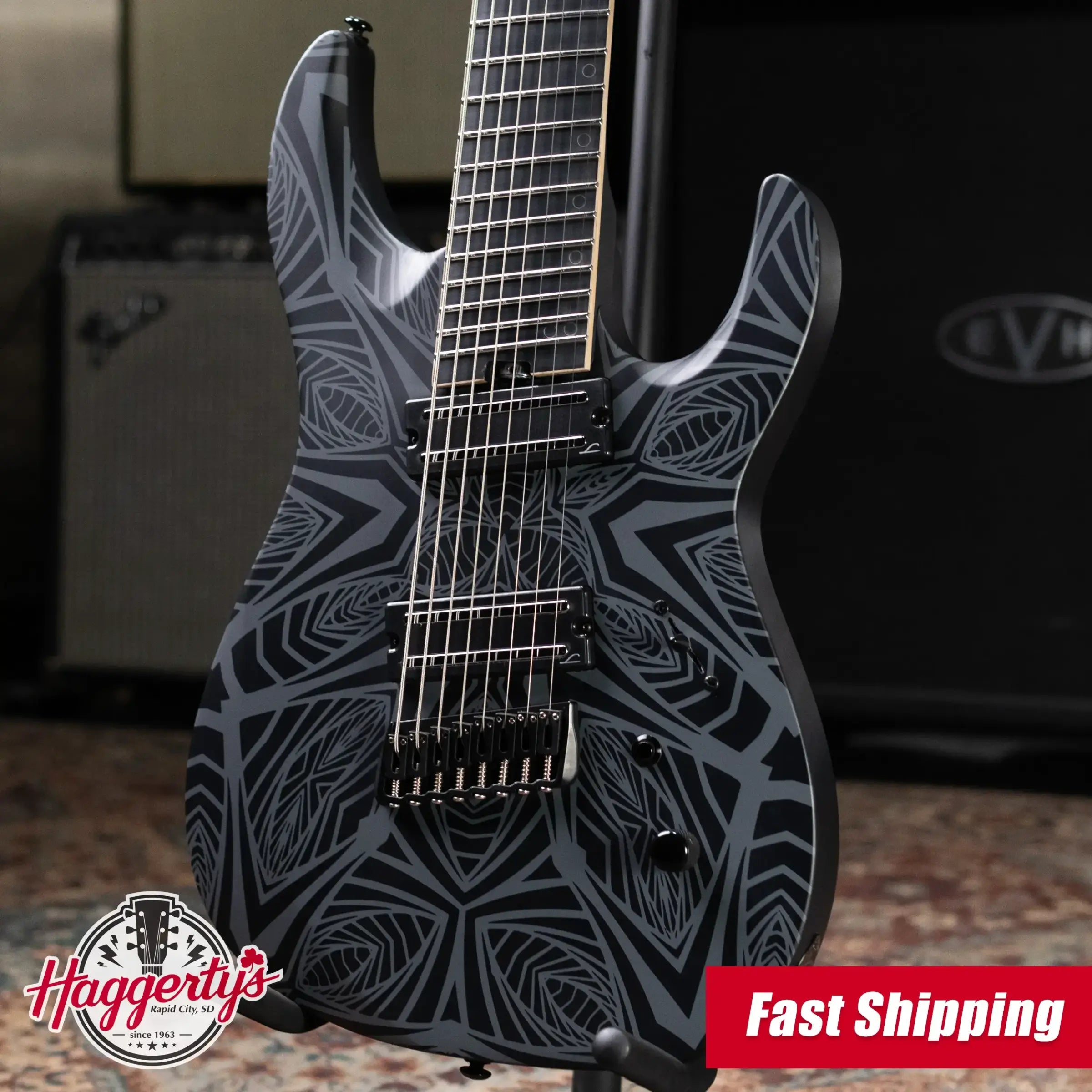 Legator N8F-INK Ninja Bolt-On 8-String Multi-Scale Electric Guitar - Satin Ilya Black with Gig Bag