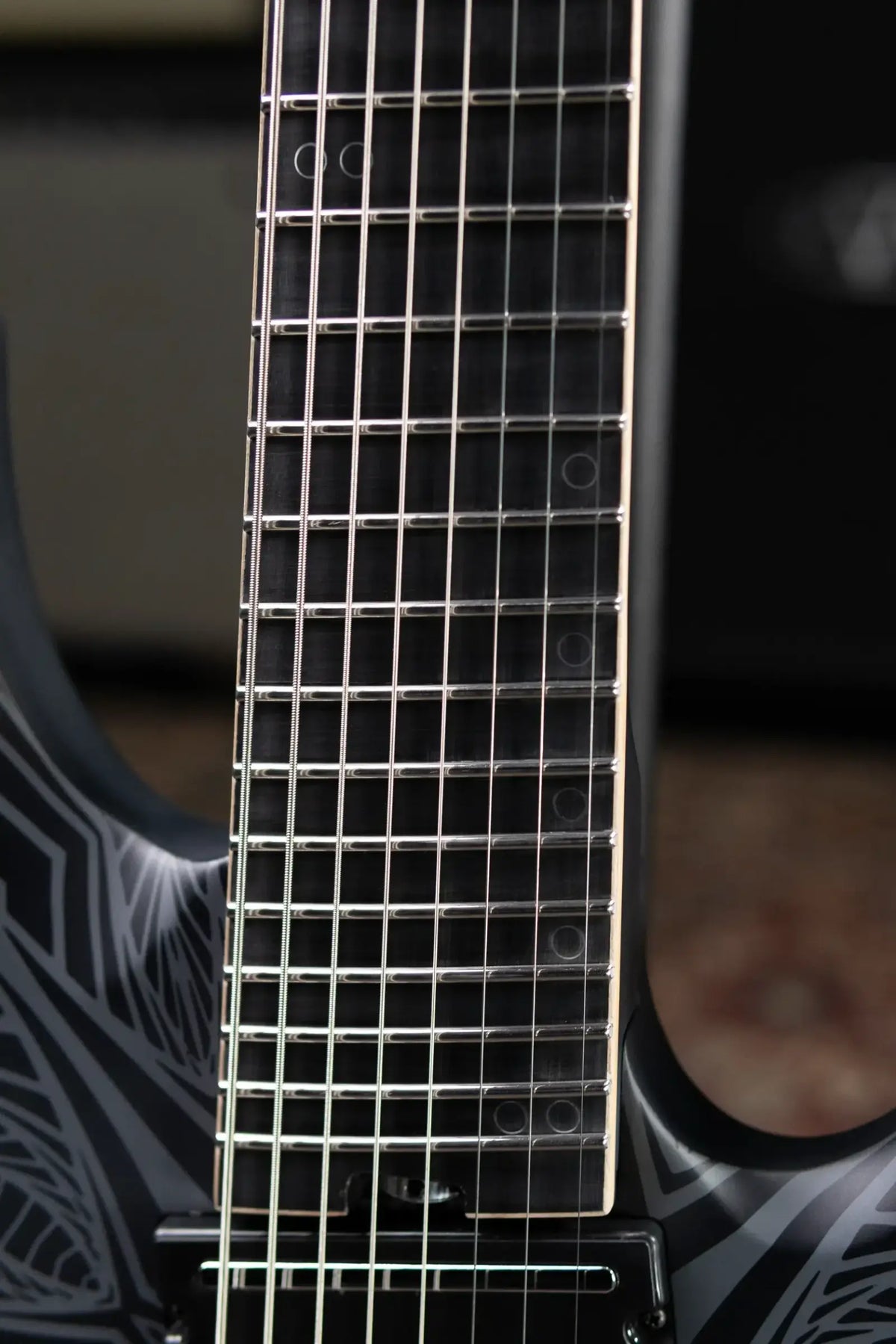 Legator N8F-INK Ninja Bolt-On 8-String Multi-Scale Electric Guitar - Satin Ilya Black with Gig Bag