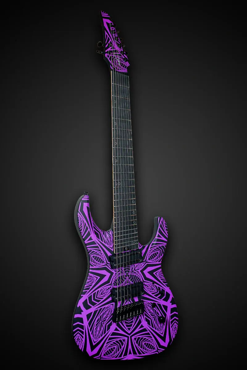 Legator N8F-INK Ninja Bolt-On 8-String Multi-Scale Electric Guitar - Satin Ilya Purple