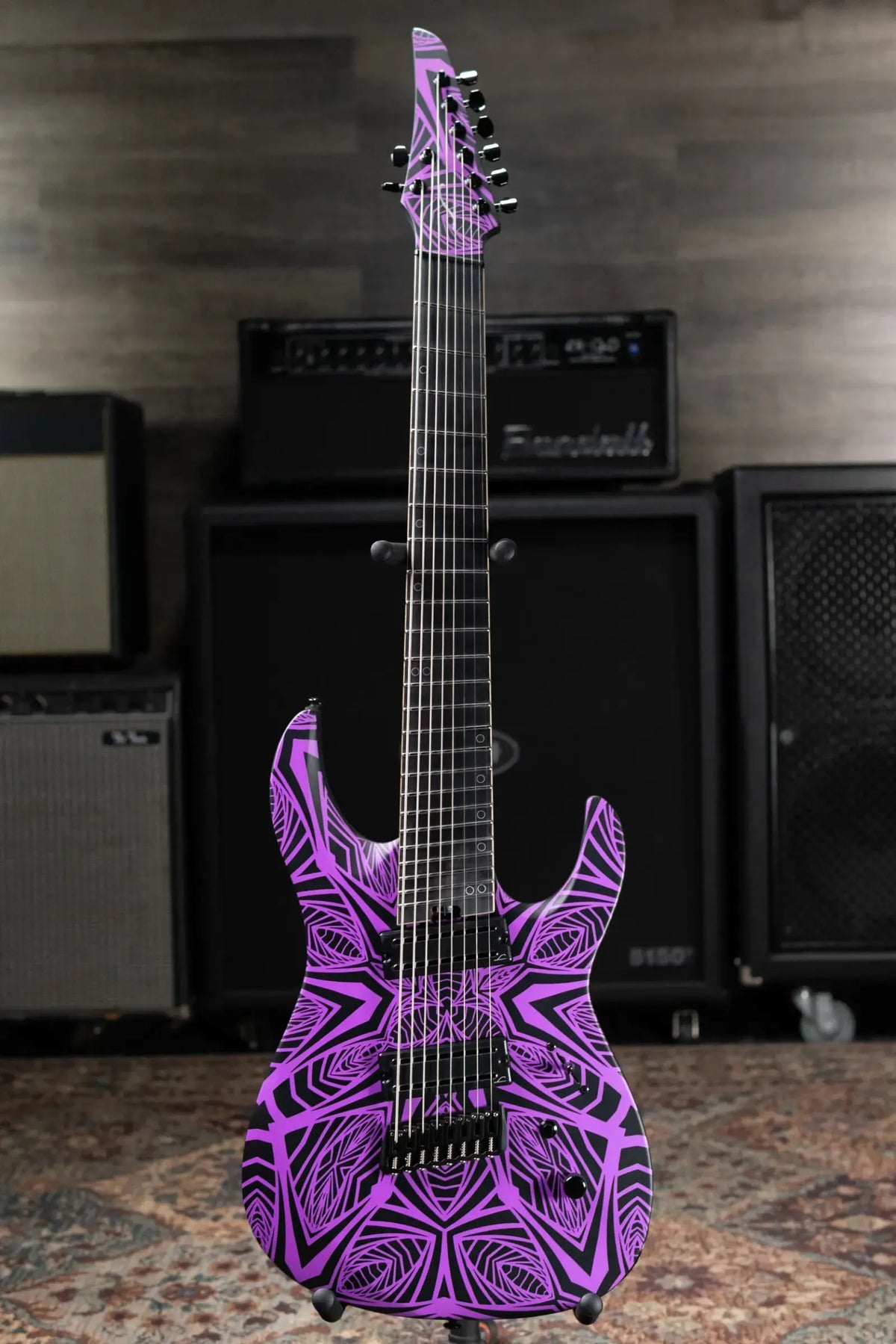 Legator N8F-INK Ninja Bolt-On 8-String Multi-Scale Electric Guitar - Satin Ilya Purple