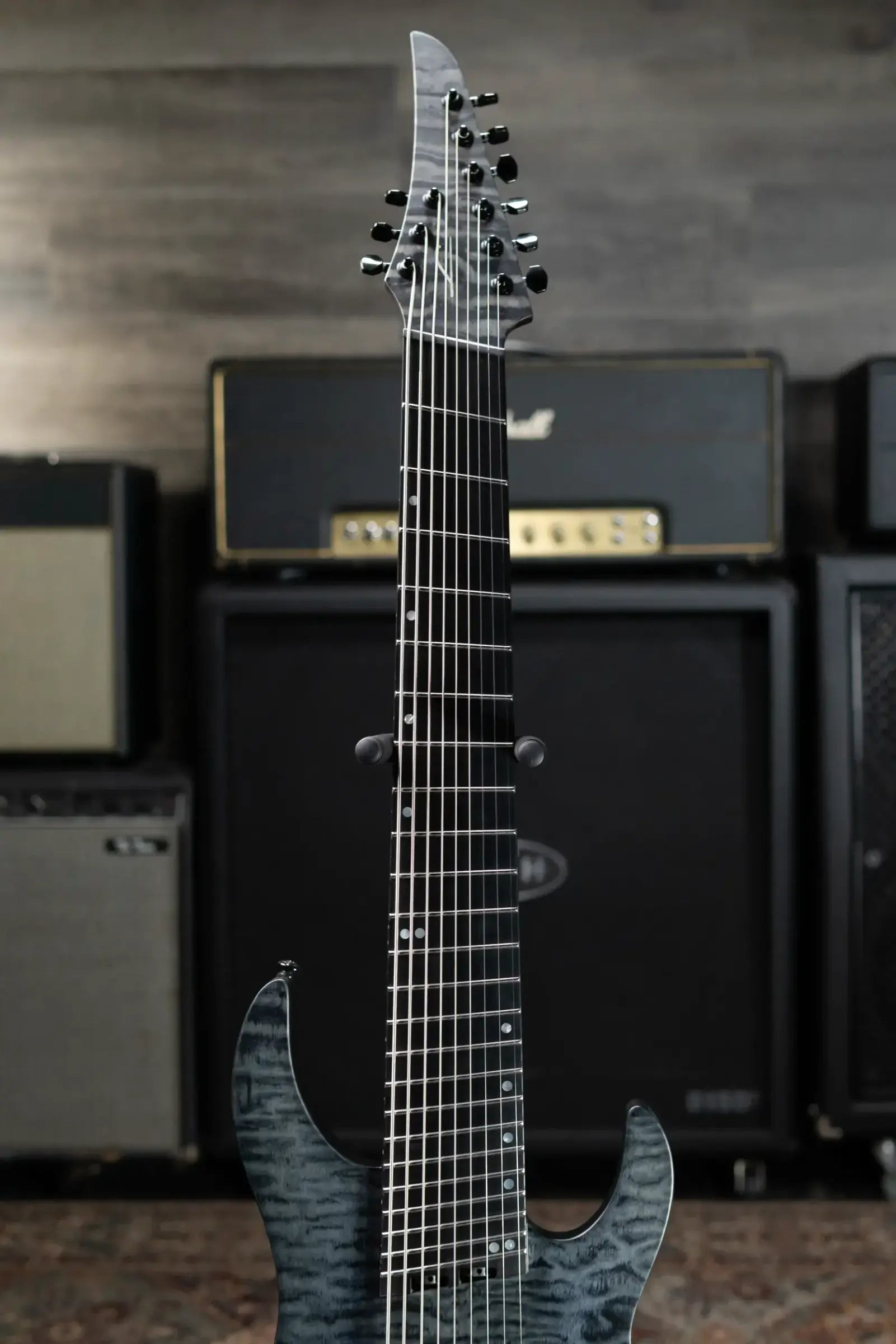 Legator N9F-BLK Ninja Multi-Scale 9-String Electric Guitar - Black with Gig Bag - B-Stock