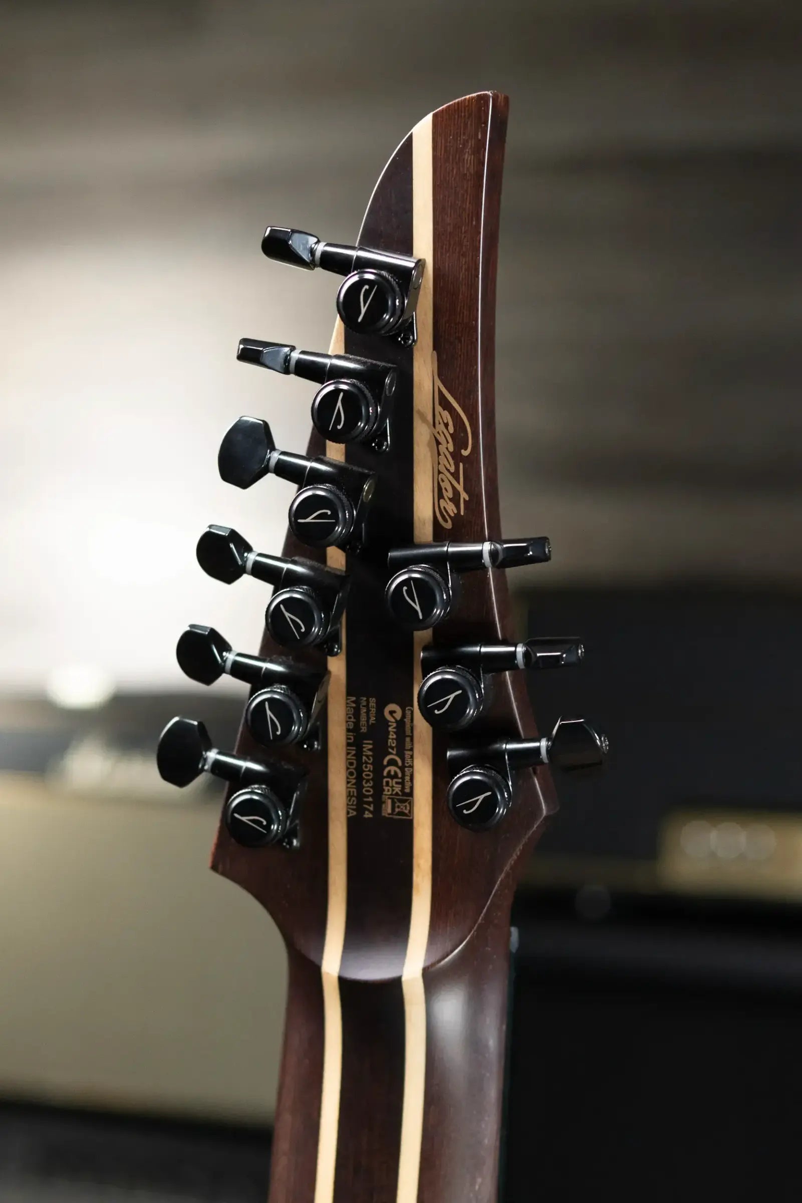Legator N9F-BLK Ninja Multi-Scale 9-String Electric Guitar - Black with Gig Bag - B-Stock