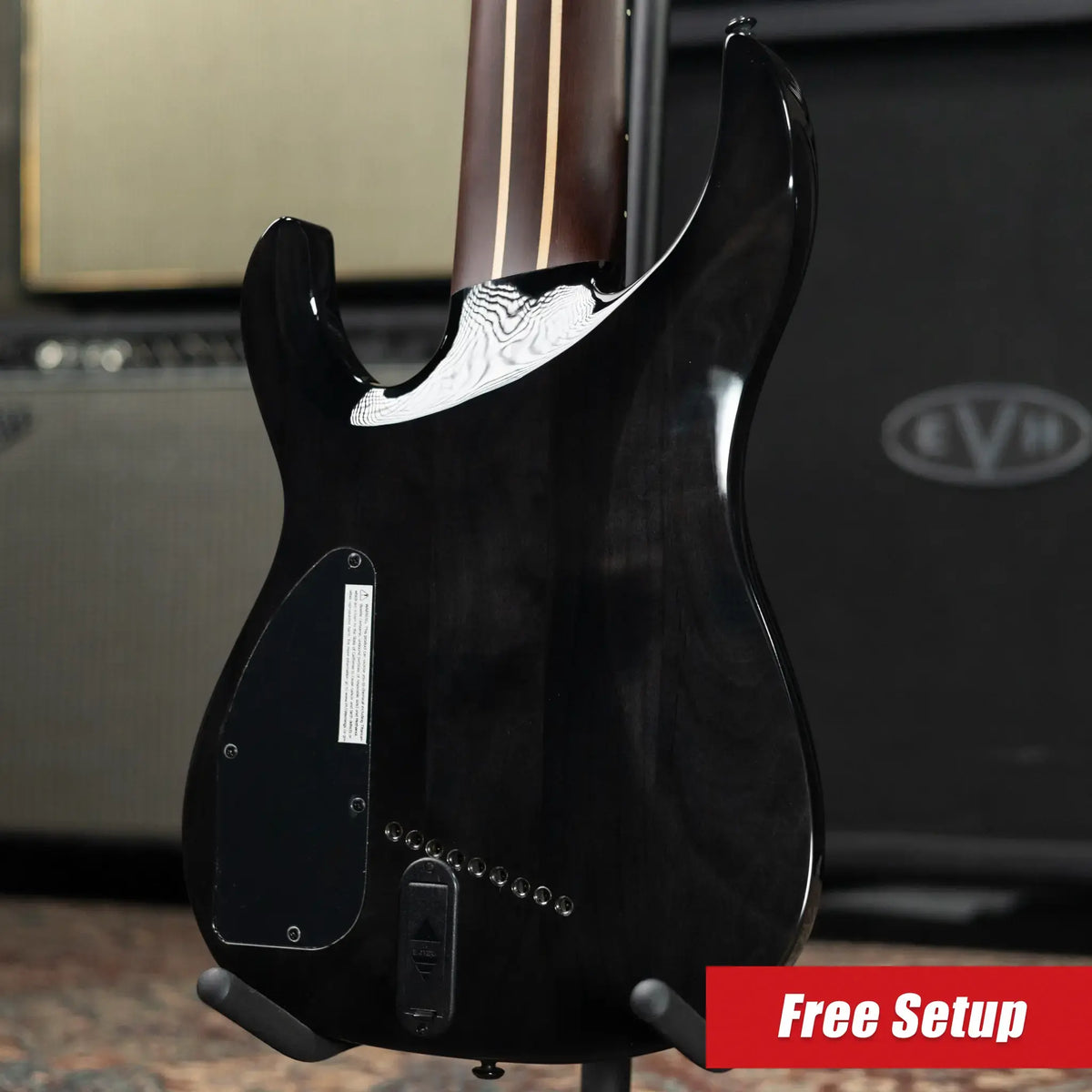 Legator N9F-BLK Ninja Multi-Scale 9-String Electric Guitar - Black with Gig Bag