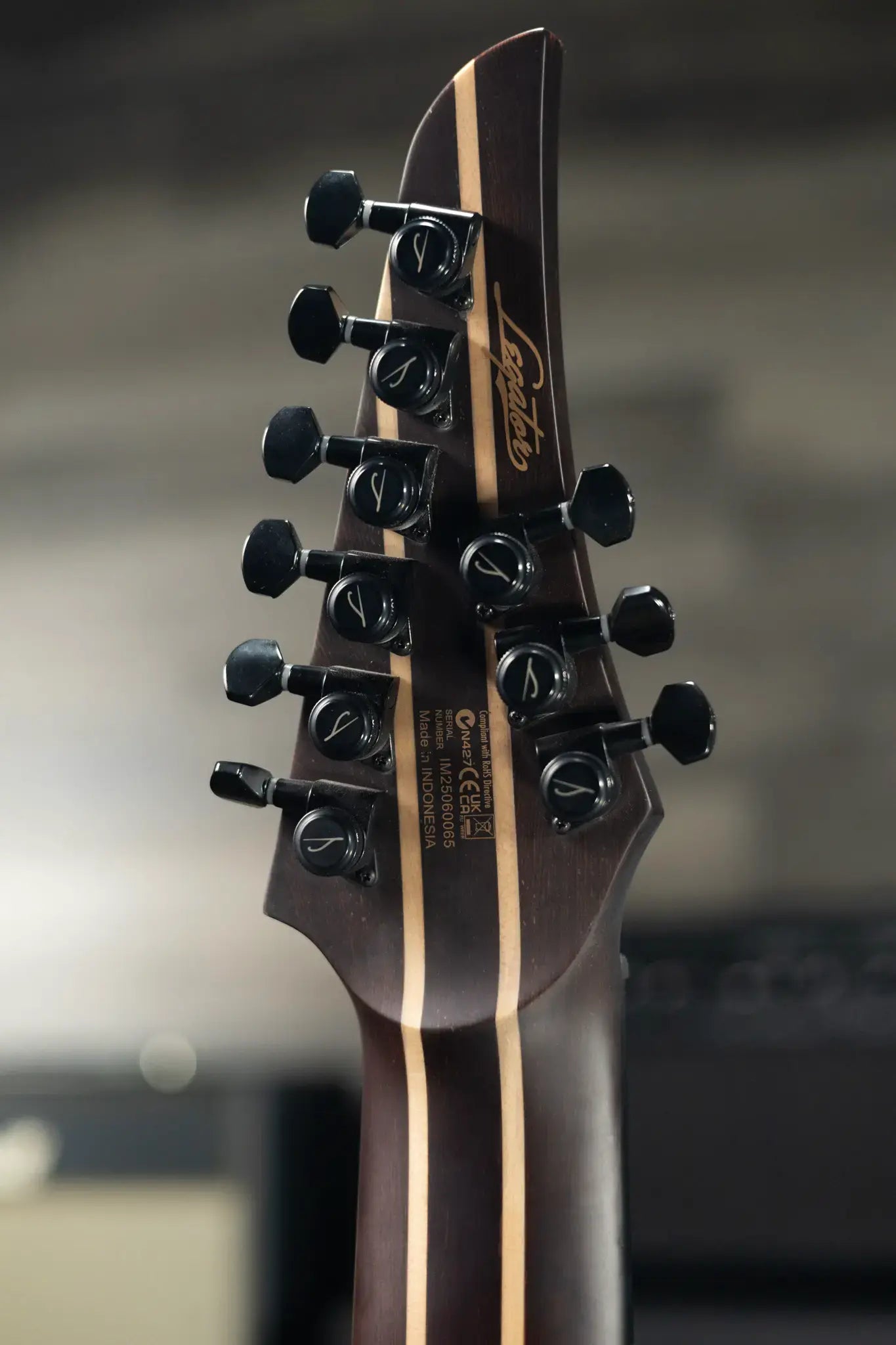 Legator N9F-BLK Ninja Multi-Scale 9-String Electric Guitar - Black with Gig Bag - Floor Model