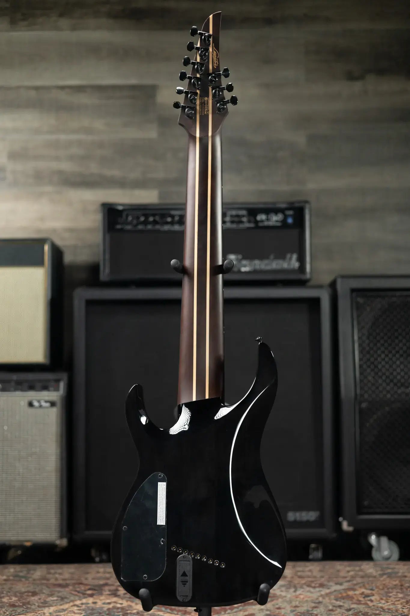 Legator N9F-BLK Ninja Multi-Scale 9-String Electric Guitar - Black with Gig Bag - Floor Model