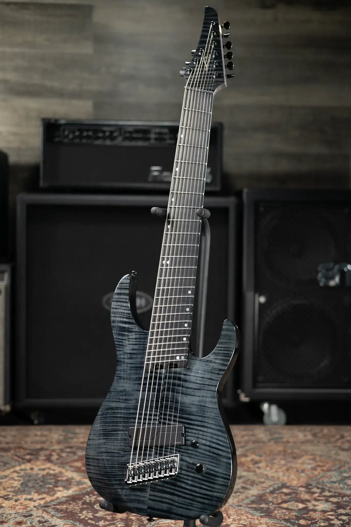 Legator N9F-BLK Ninja Multi-Scale 9-String Electric Guitar - Black with Gig Bag - Floor Model