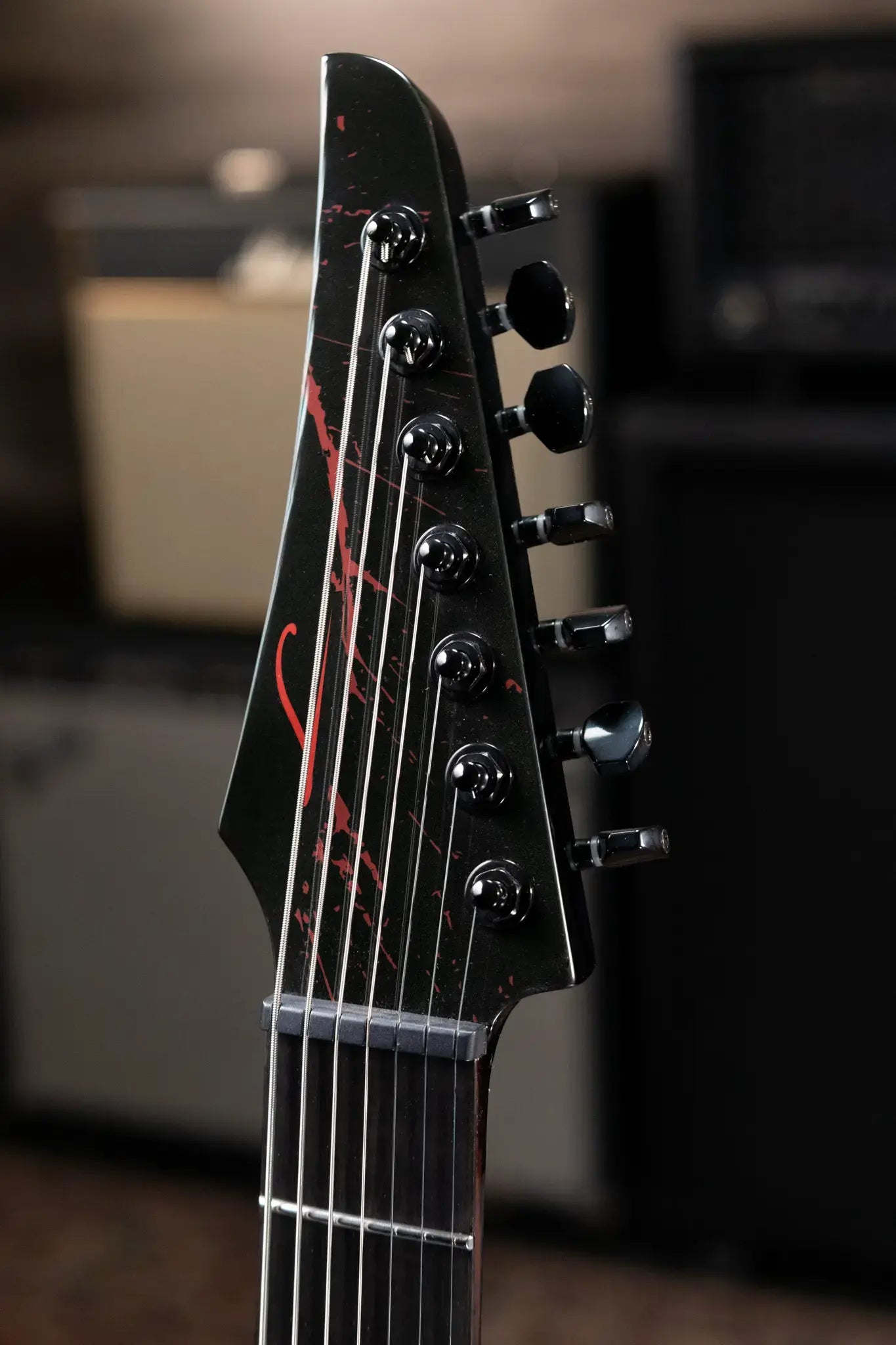 Legator Ninja N7 Slaughter 7-String Electric Guitar - Black with Gig Bag