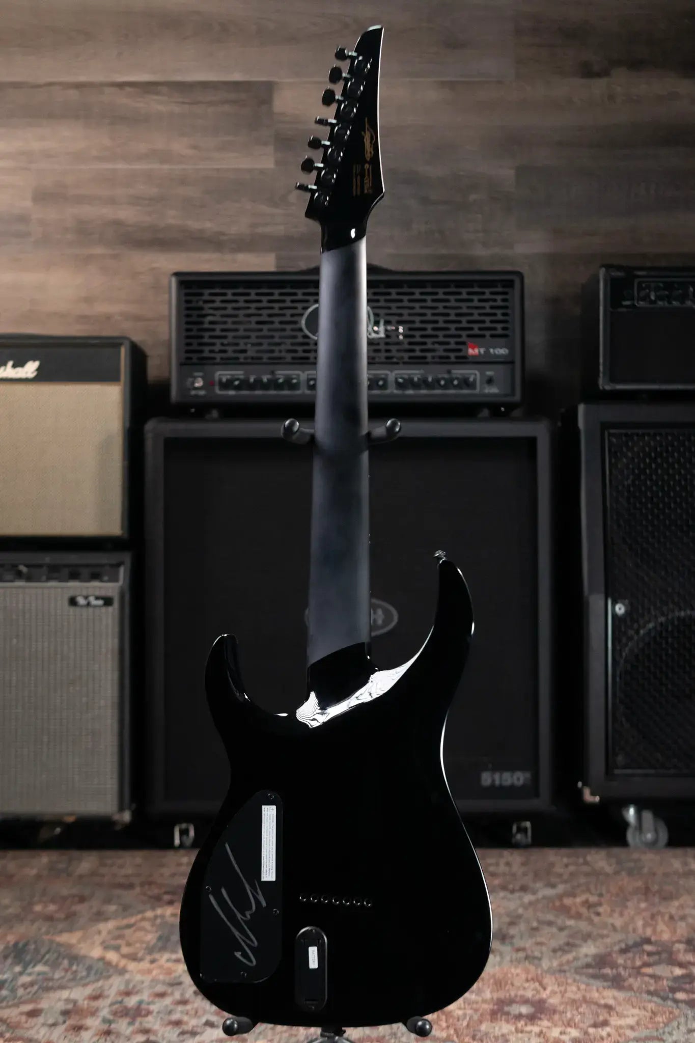 Legator Ninja N7 Slaughter 7-String Electric Guitar - Black with Gig Bag