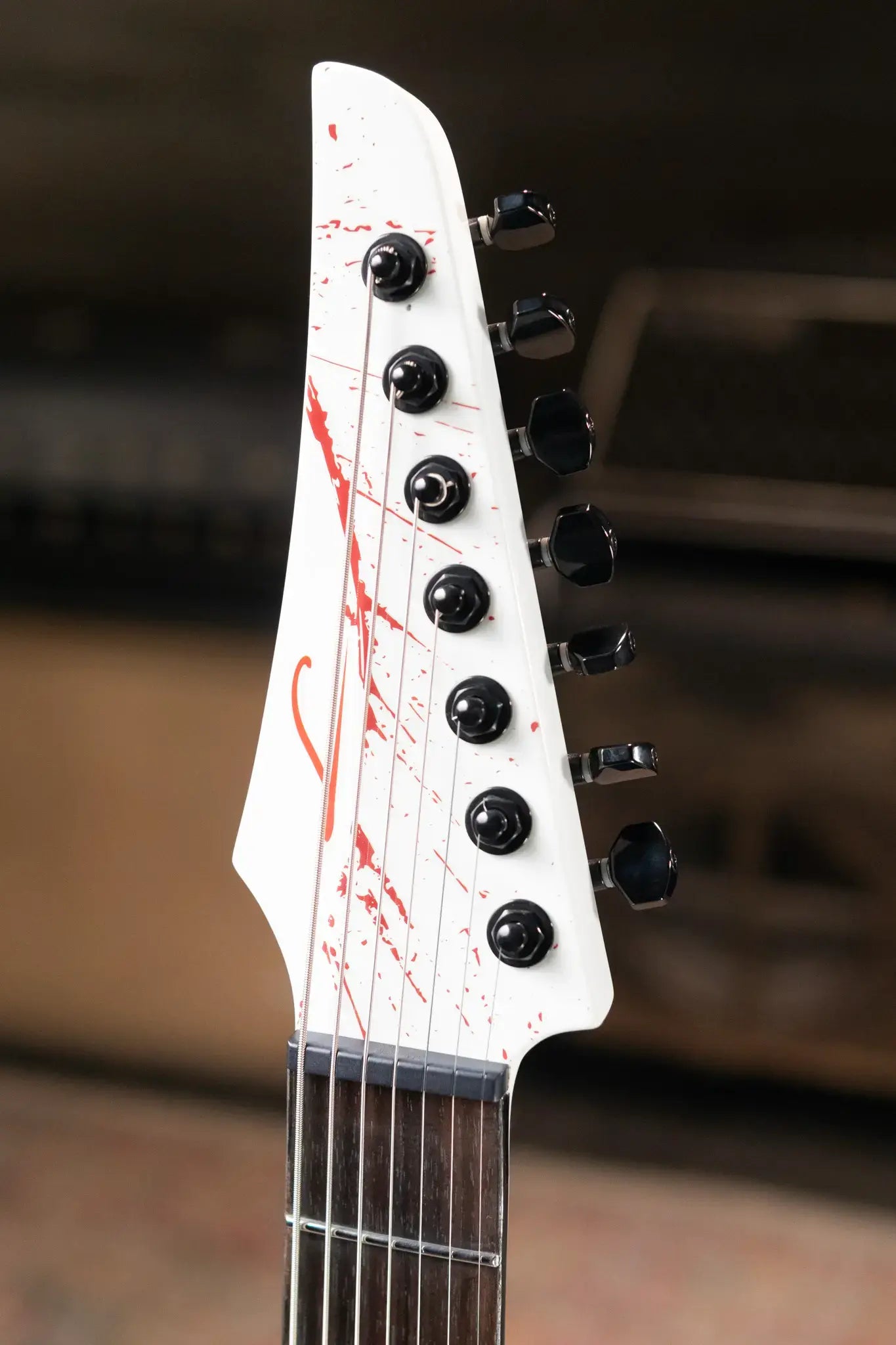 Legator Ninja N7 Slaughter 7-String Electric Guitar - Bonebreaker White with Gig Bag