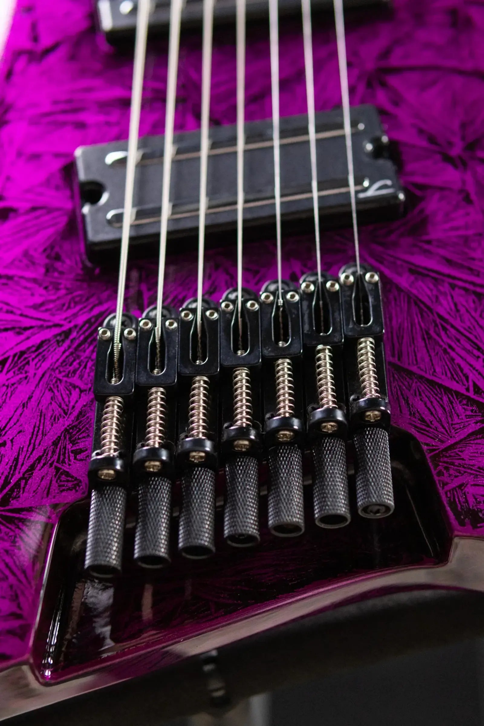 Legator R7F Revenant Bolt-On 7-String Multi-Scale Electric Guitar - Gloss Purple Rain