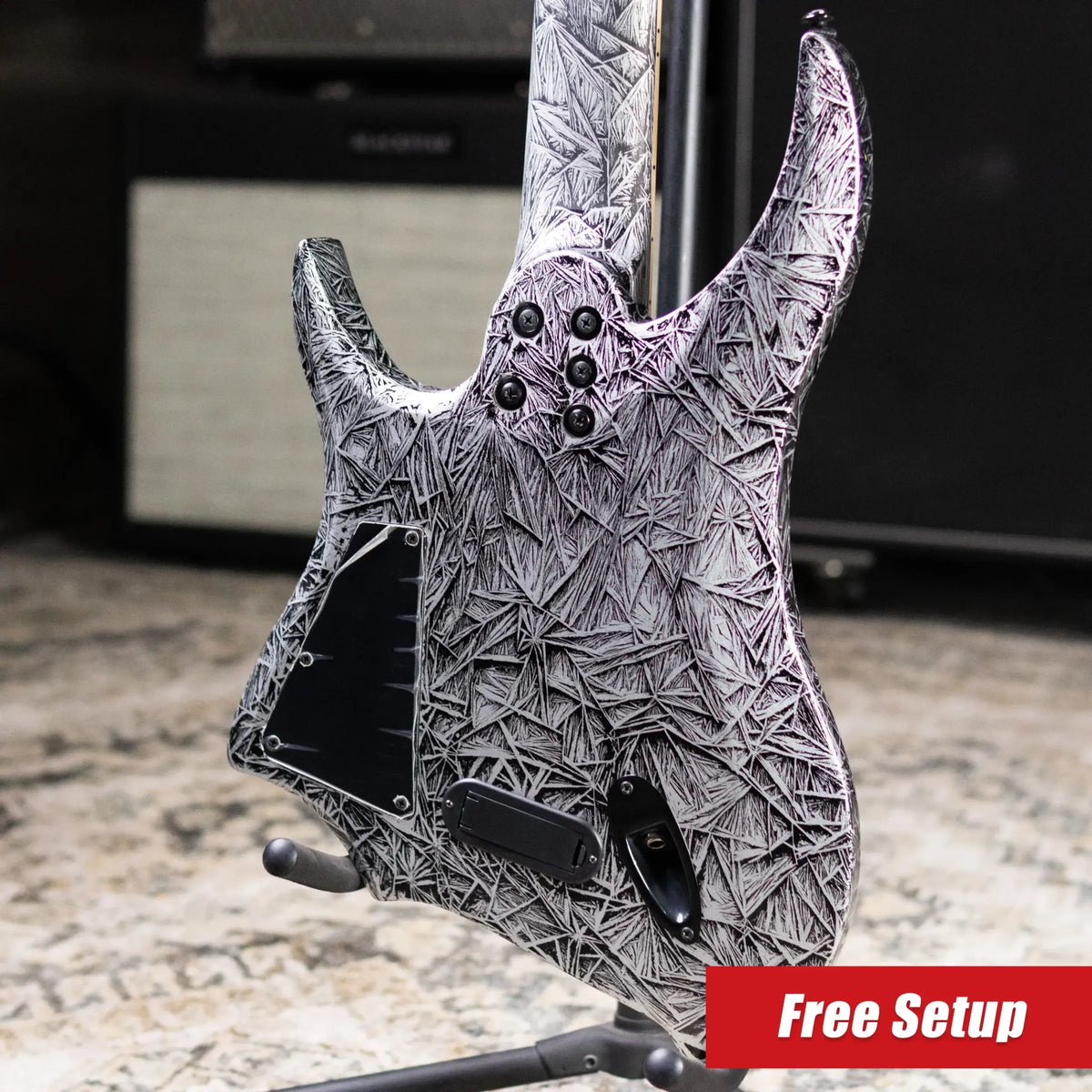 Legator R7F Revenant Bolt-On 7-String Multi-scale Electric Guitar - Gloss Black Ice