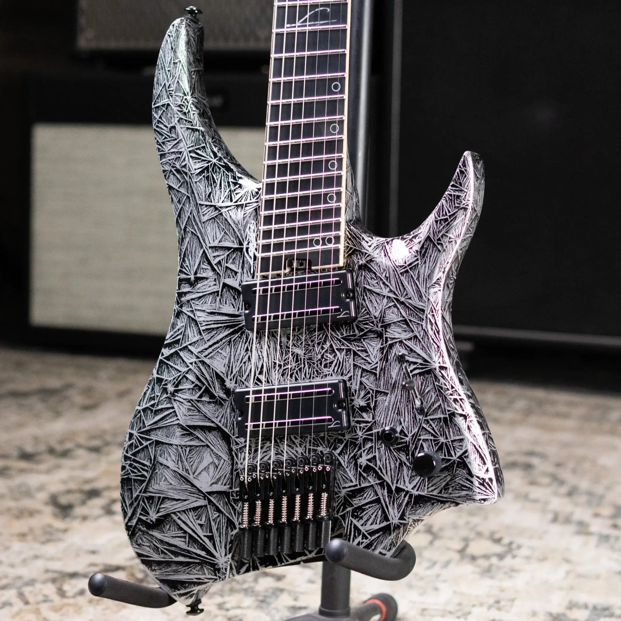 Legator R7F Revenant Bolt-On 7-String Multi-scale Electric Guitar - Gloss Black Ice