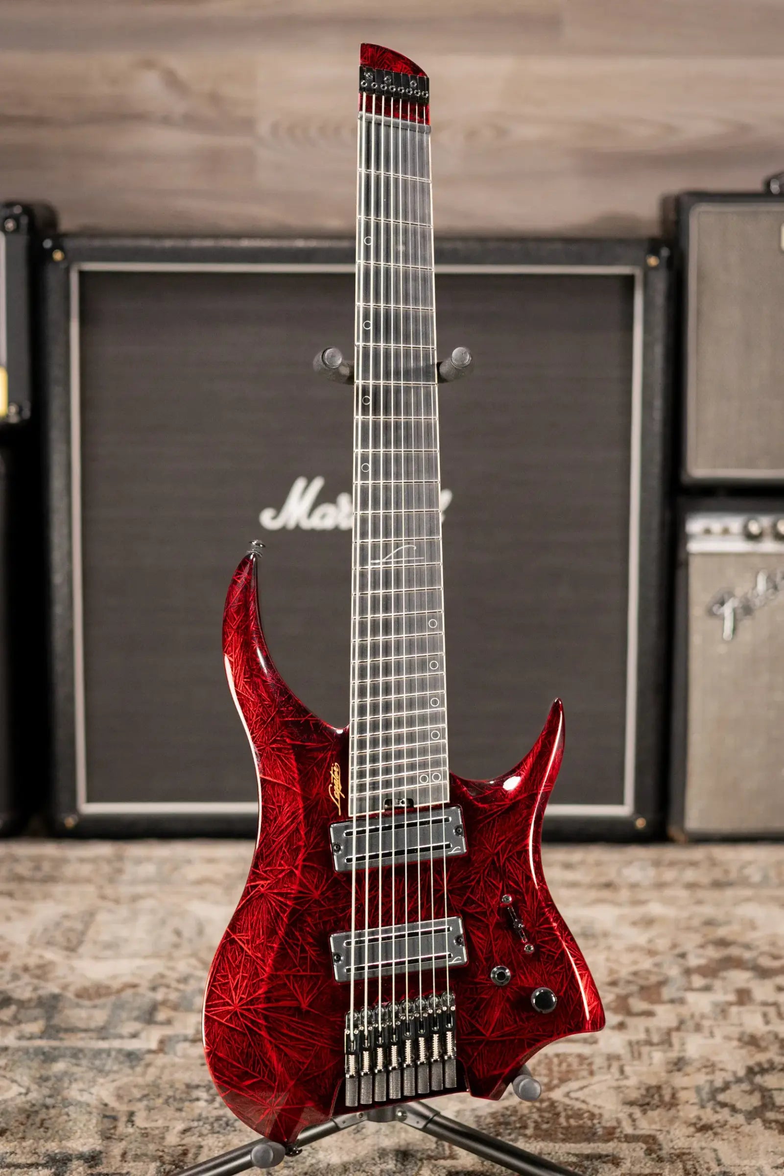 Legator R8F Revenant 8-String Multi-Scale Electric Guitar - Bloody Mary